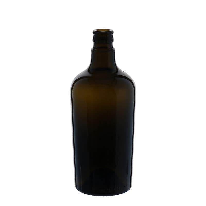 Bouteille de vinaigre / d’huile 750 ml 'Oleum', verre, vert antique, bouchage: DOP