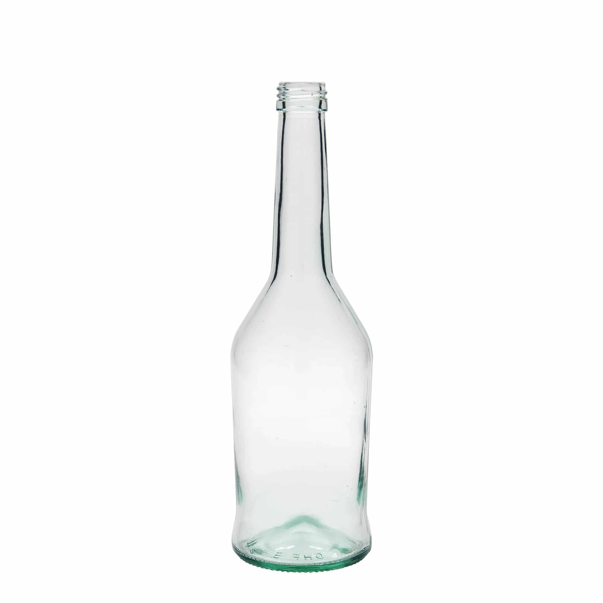 Bouteille d’alcool en verre 500 ml, bouchage: PP 28