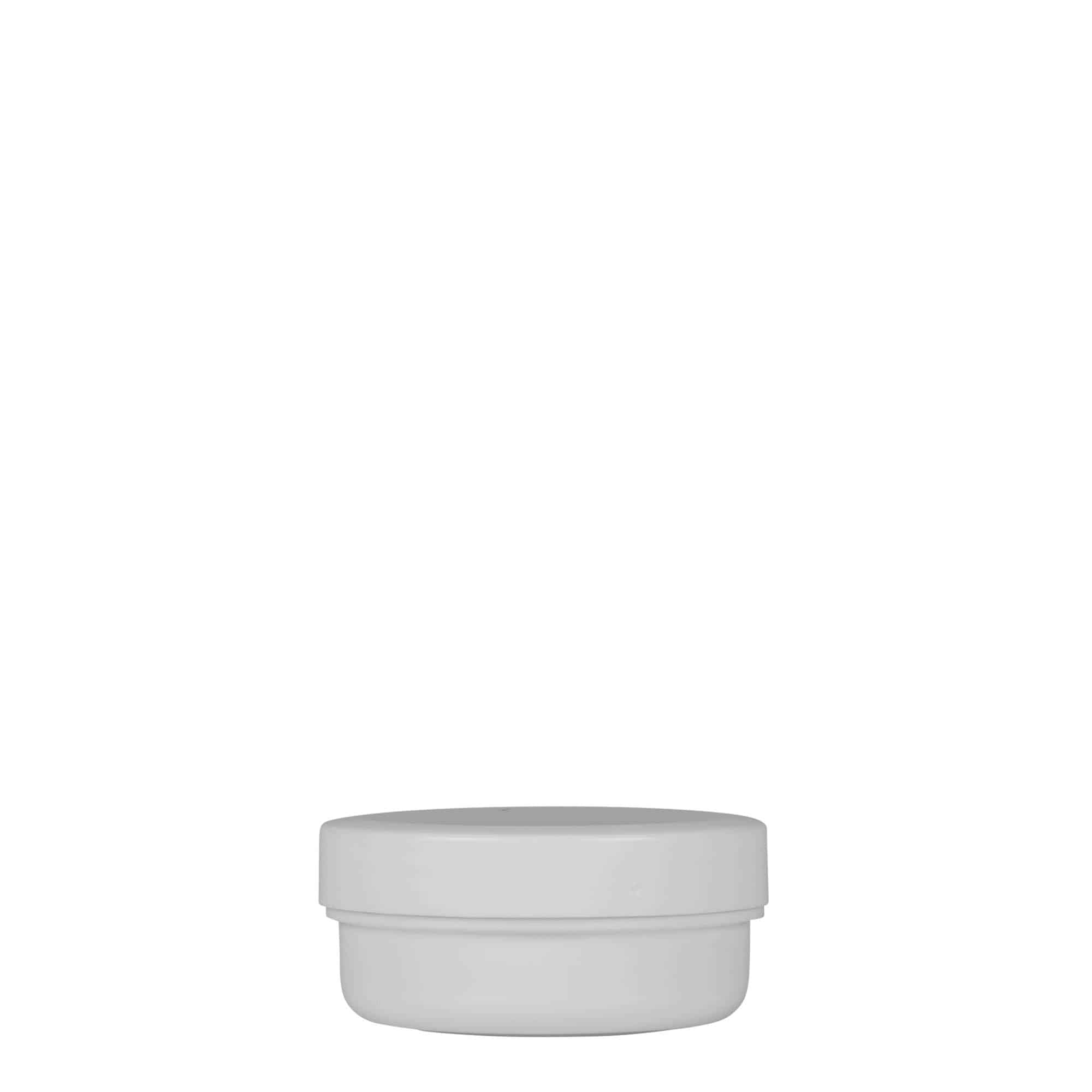 Boîte en plastique 12 ml 'White Line', PP, blanche, bouchage: Bougage à vis