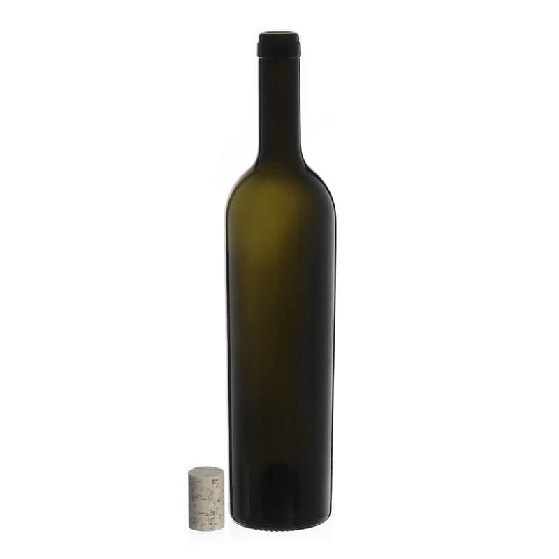 Bouteille de vin 750 ml 'Liberty', vert antique, bouchage: bouchon