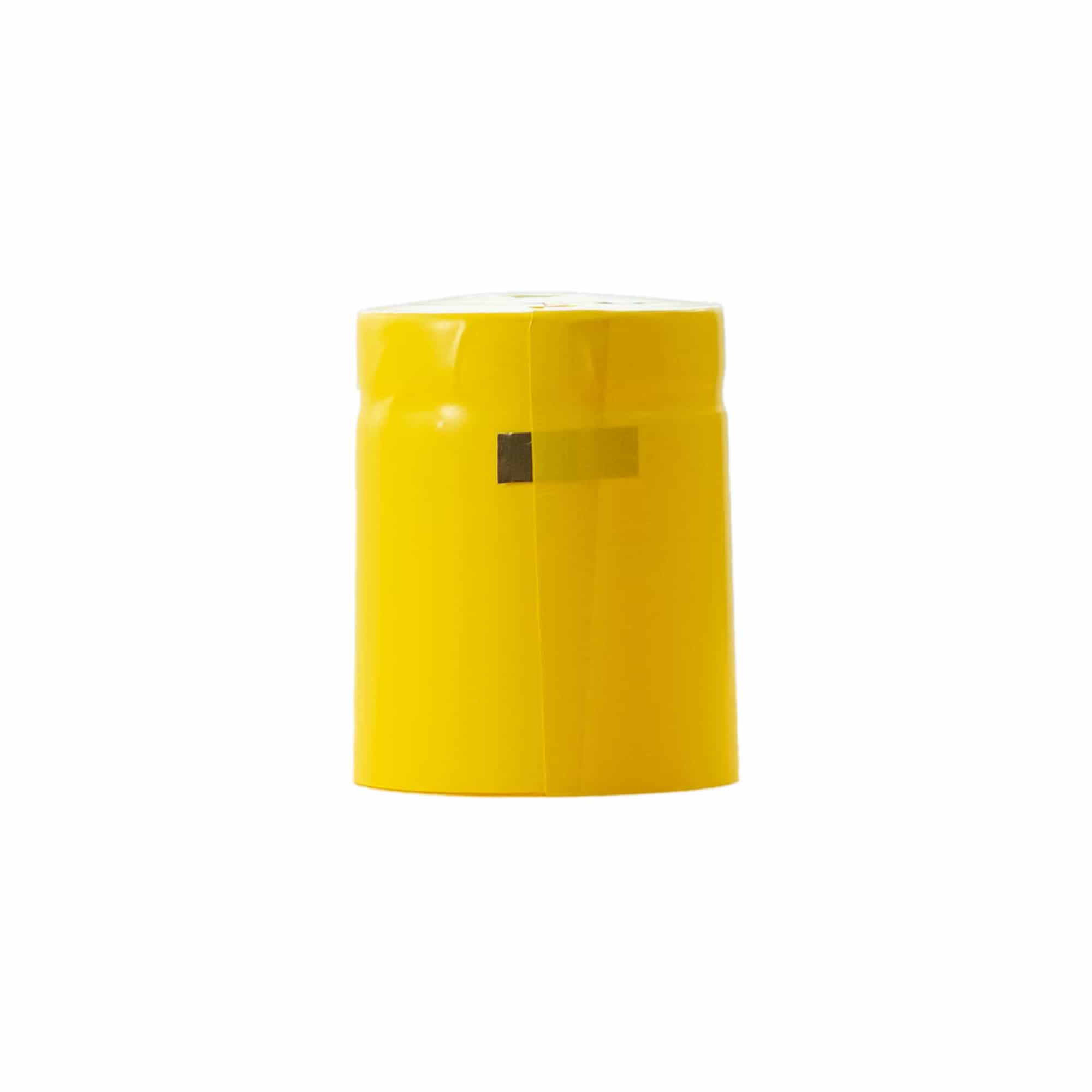 Capsule thermo-rétractable 32x41, plastique PVC, jaune