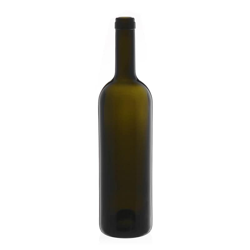 Bouteille de vin 750 ml 'Golia', vert antique, bouchage: bouchon