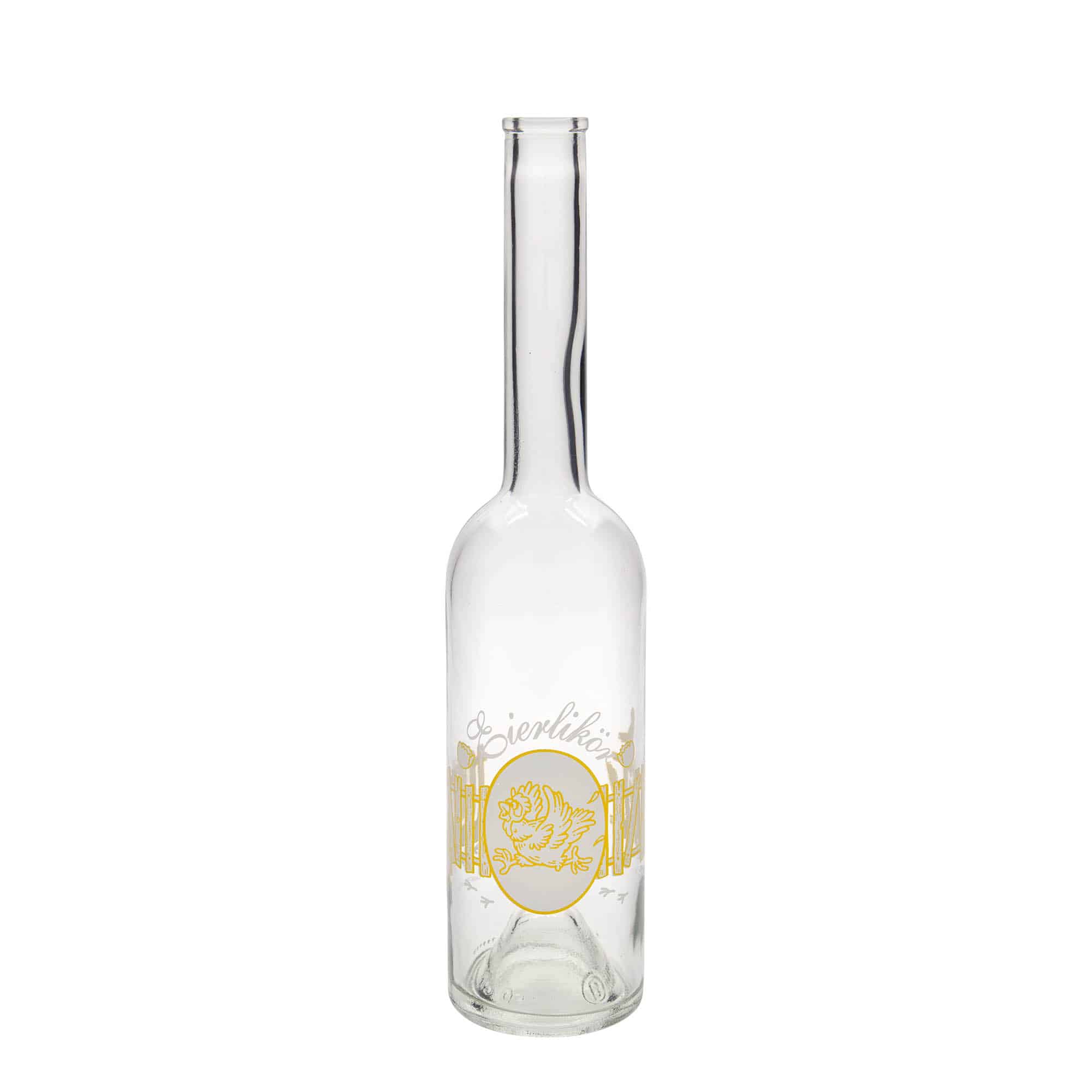 Bouteille en verre 500 ml 'Opera', motif : liqueur aux œufs, bouchage: bouchon