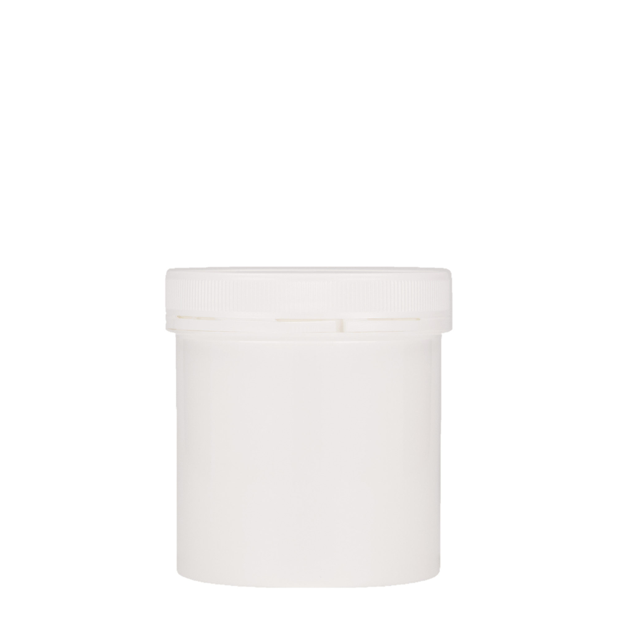 Boîte en plastique 250 ml 'Securilock', PP, blanche, bouchage: Bougage à vis