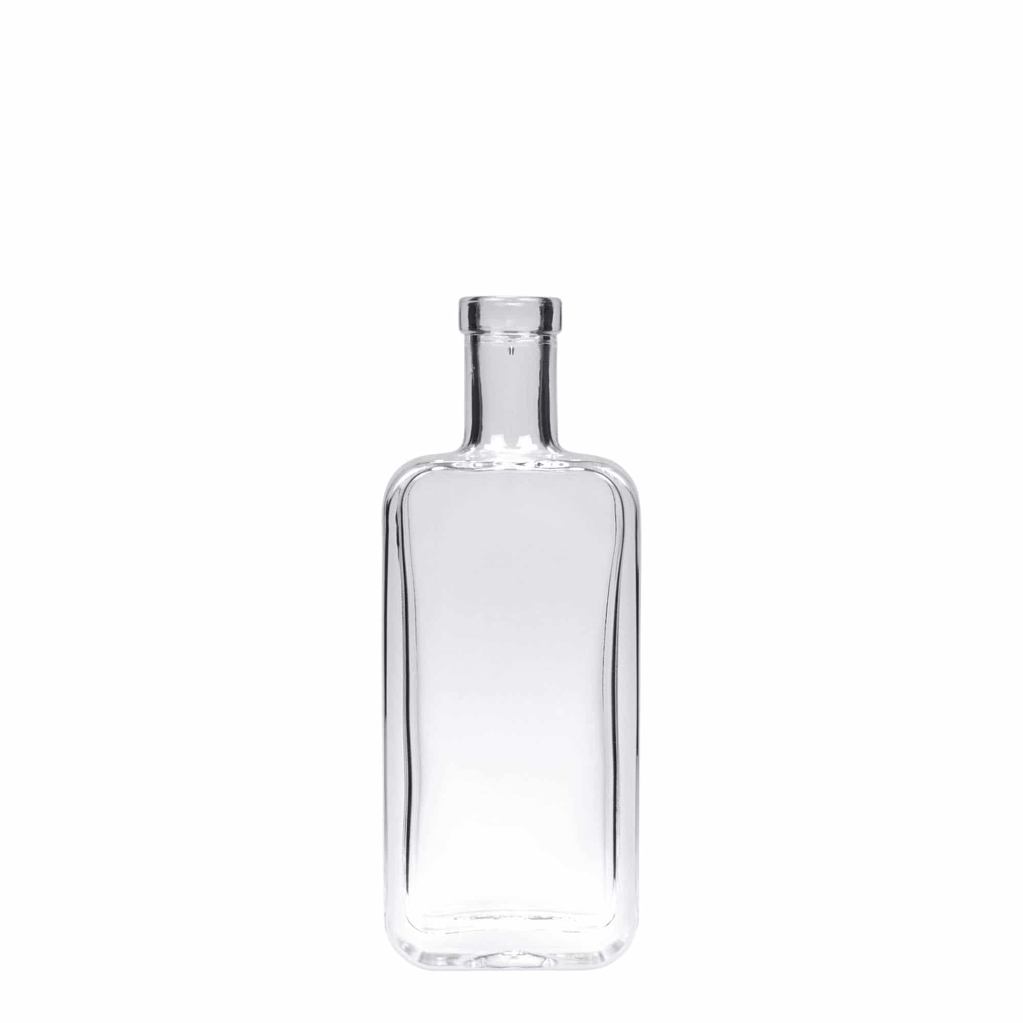 Bouteille en verre 100 ml 'Nice', rectangulaire, bouchage: bouchon