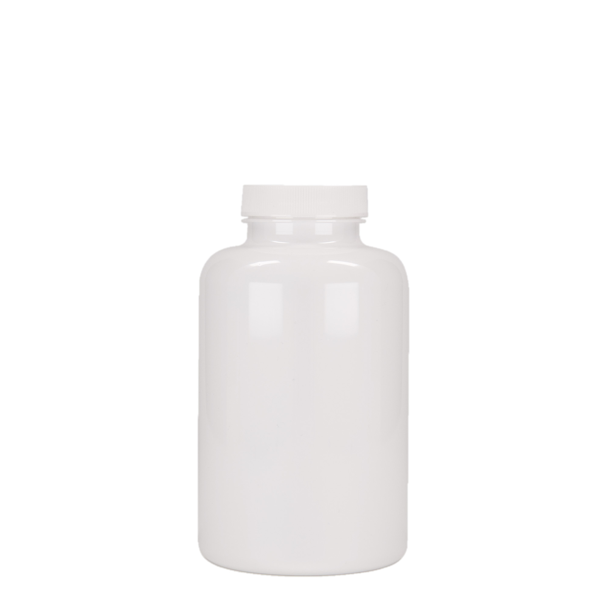 Packer en PET 500 ml, plastique, blanc, bouchage: GPI 45/400