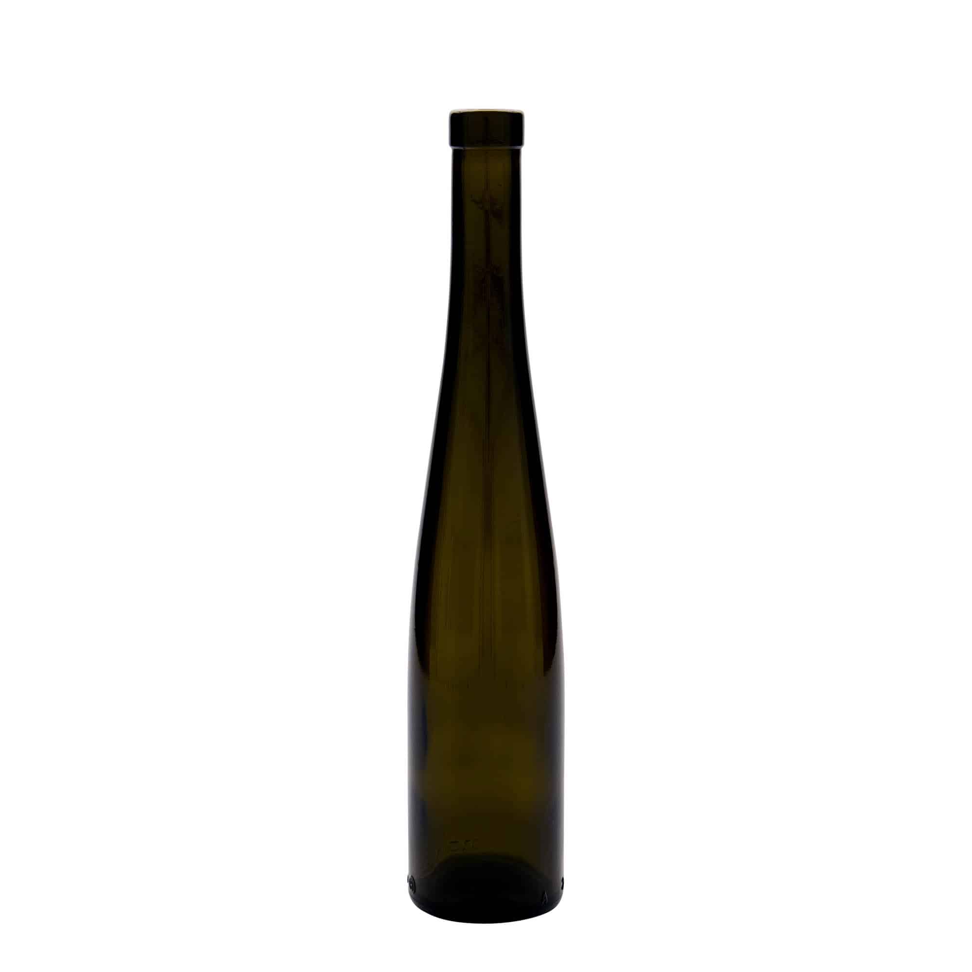 Bouteille en verre 375 ml 'Bouteille de vin', vert antique, bouchage: bouchon