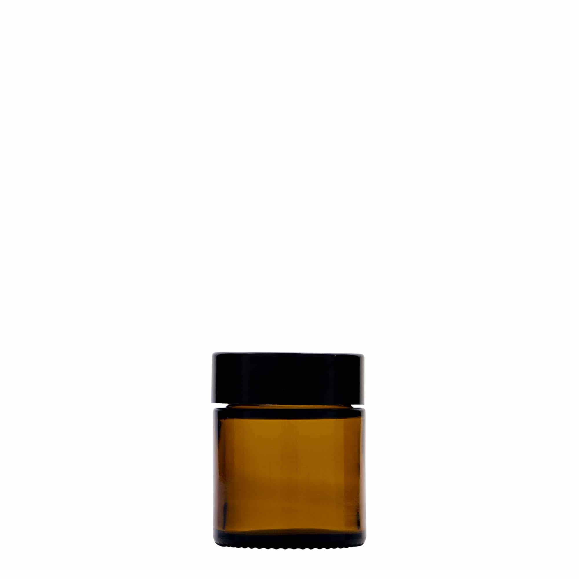 Pot 30 ml 'Brown Line', verre, brun, bouchage: Bougage à vis