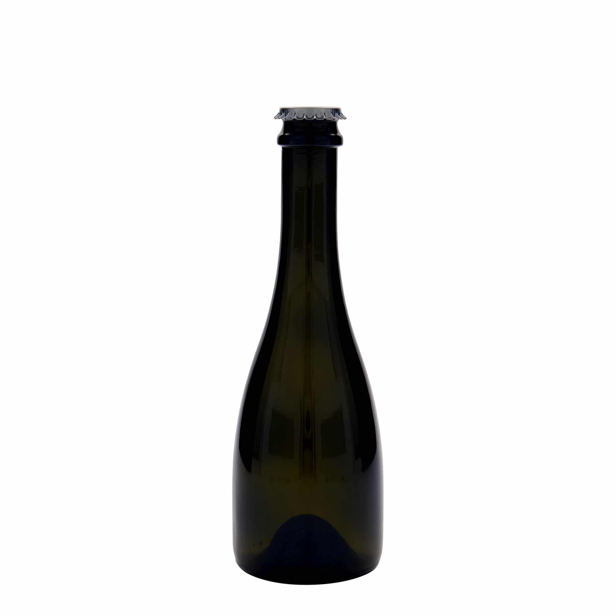 Bouteille de bière / de Champagne 330 ml 'Tosca', verre, vert antique, bouchage: capsules couronnes