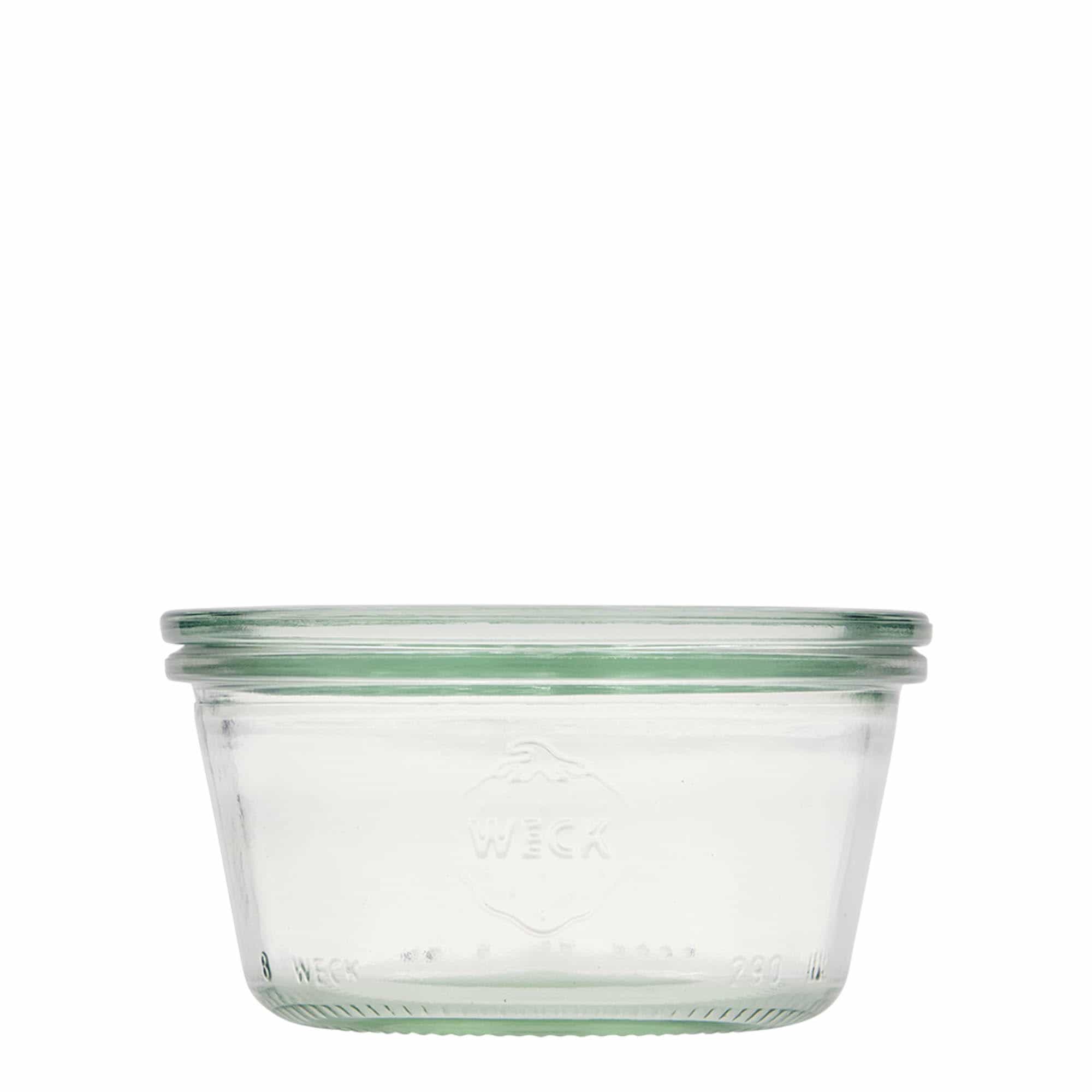 Verrine WECK 290 ml, bouchage: bords arrondis