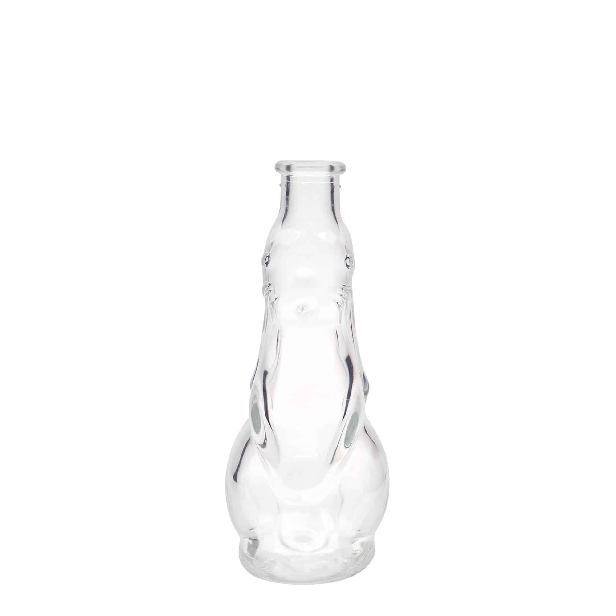 Bouteille en verre 200 ml 'Lapin', bouchage: bouchon