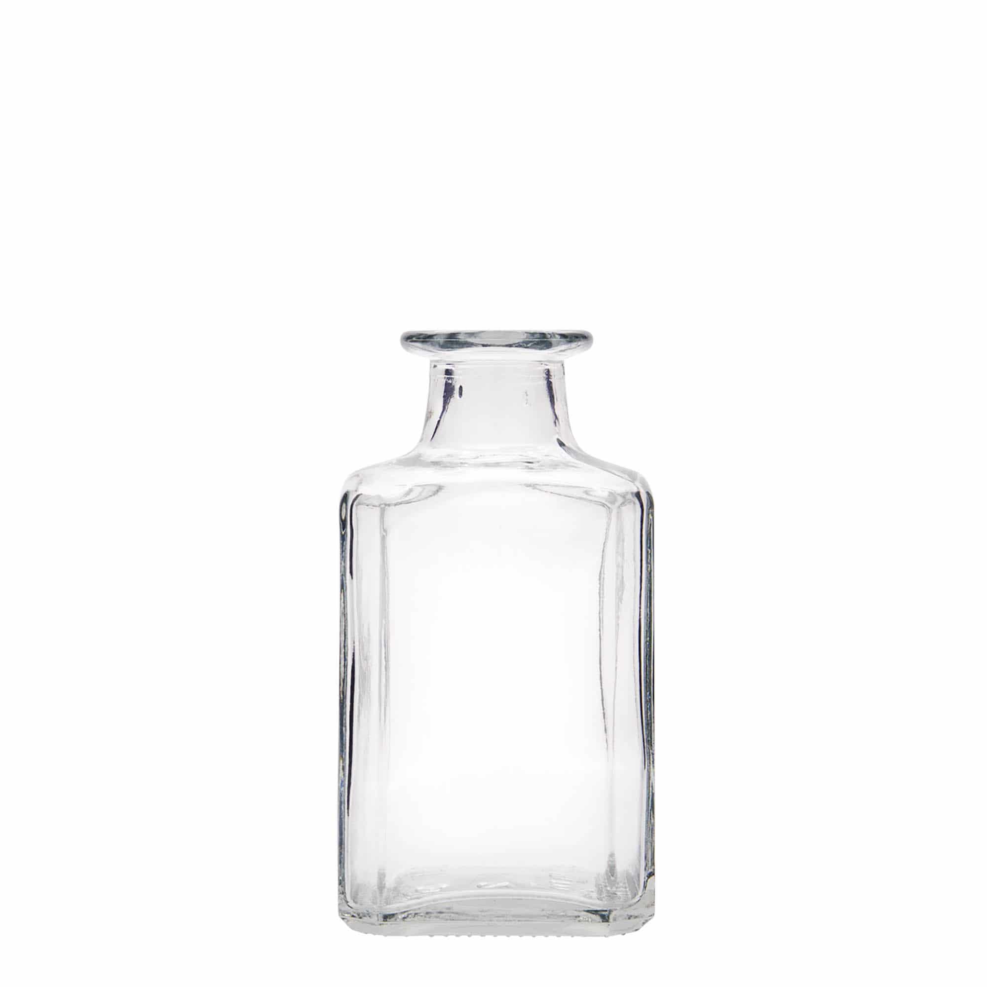 Bouteille en verre 250 ml 'Torben', carrée, bouchage: bouchon