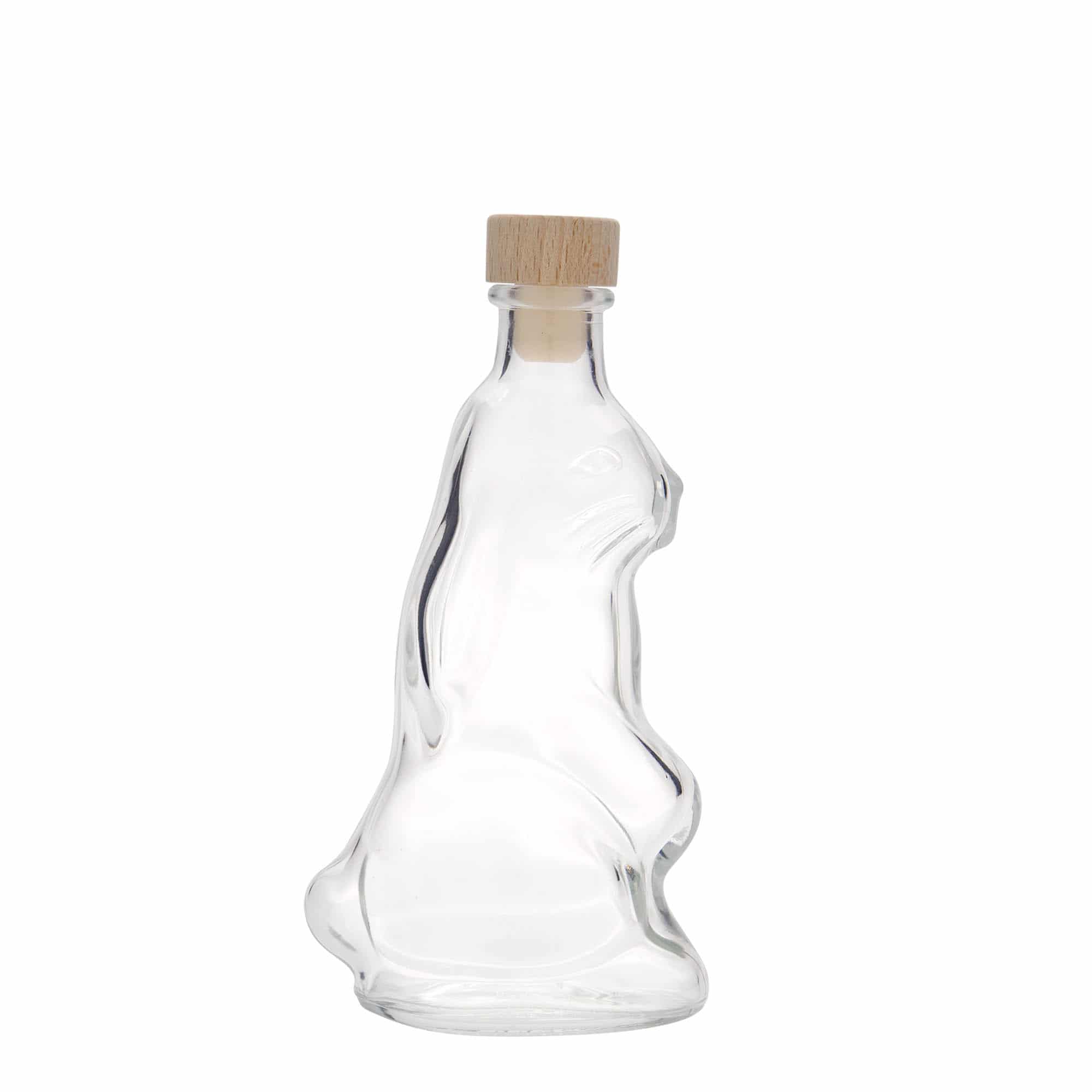 Bouteille en verre 200 ml 'Lapin', bouchage: bouchon