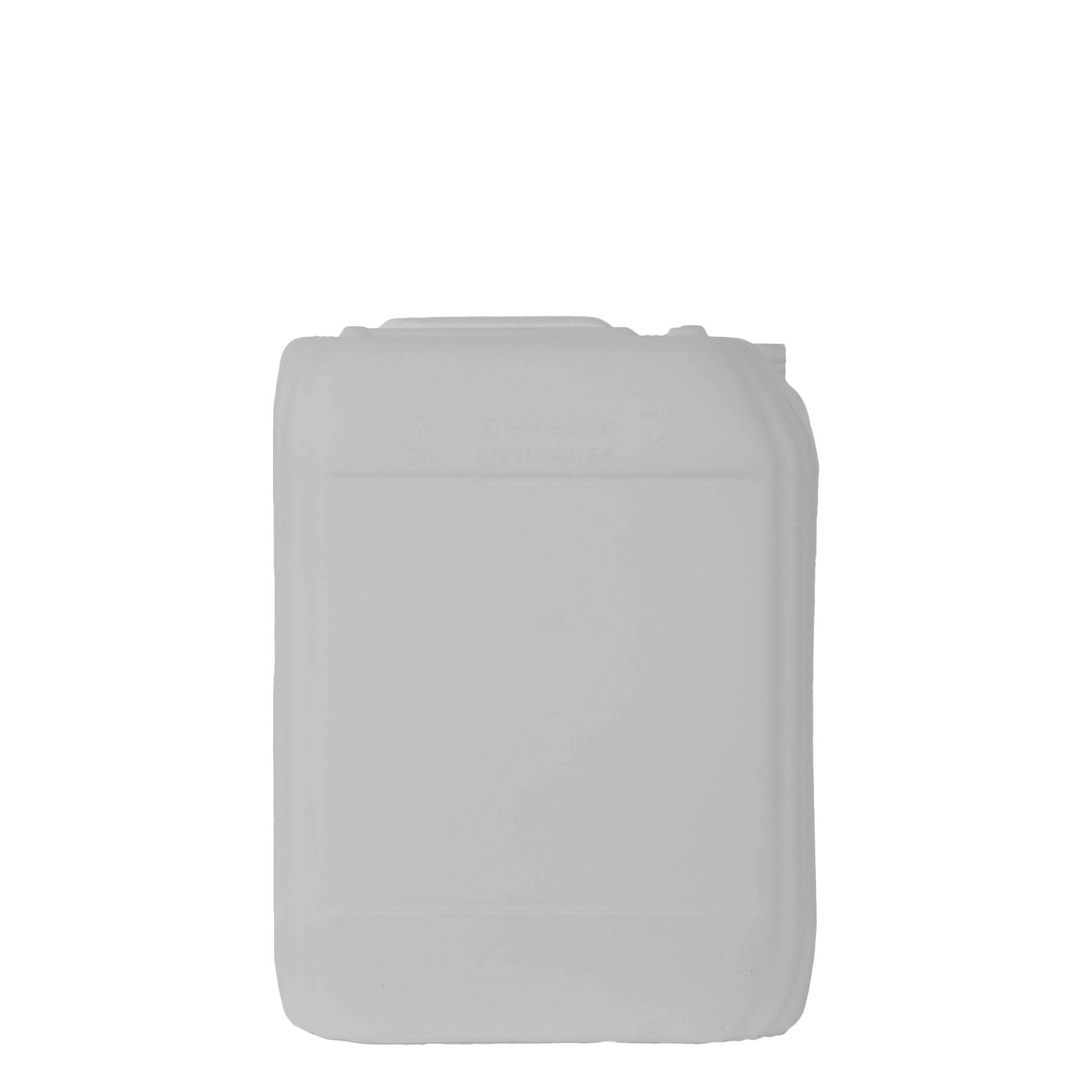 Bidon 20 l, rectangulaire, plastique PEHD, nature, bouchage: ND 60