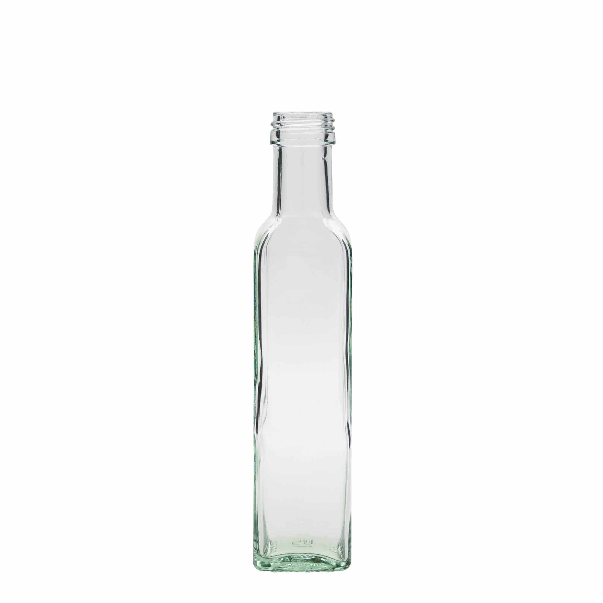 Bouteille en verre 250 ml 'Marasca', carrée, bouchage: PP 31,5