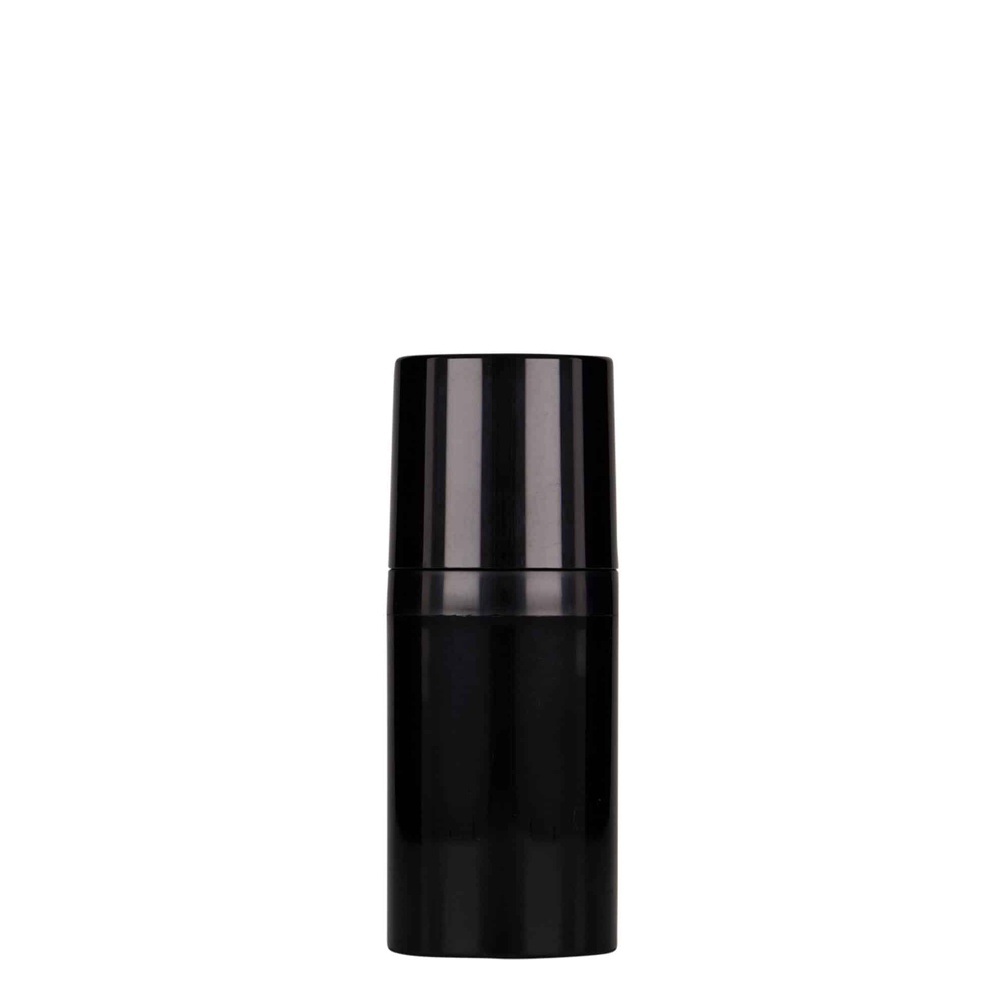 Flacon airless 30 ml 'Mezzo', plastique PP, noir