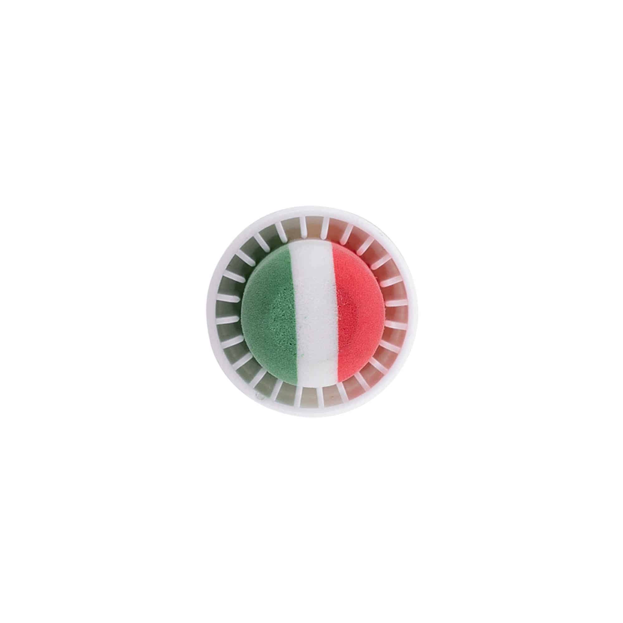 Bouchon à poignée 19 mm 'Italie', plastique, multicolore, pour bouchage: bouchon