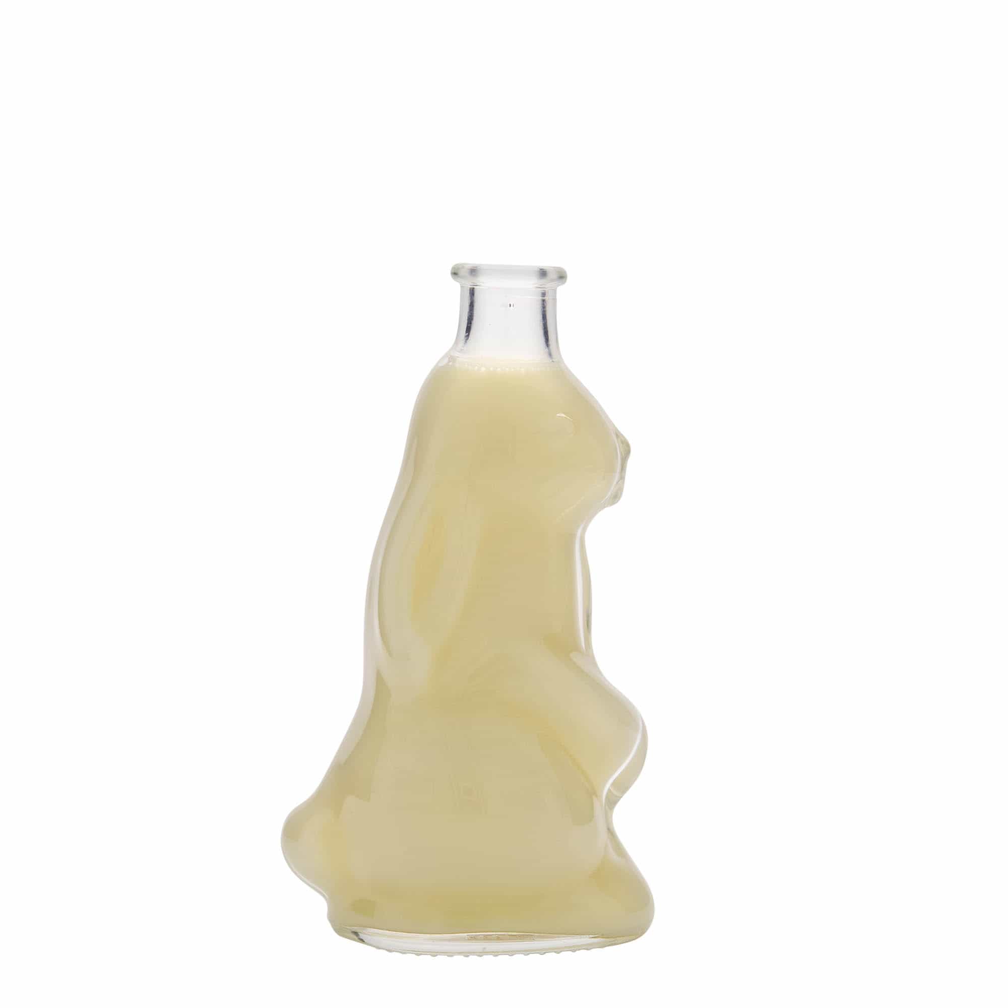 Bouteille en verre 200 ml 'Lapin', bouchage: bouchon