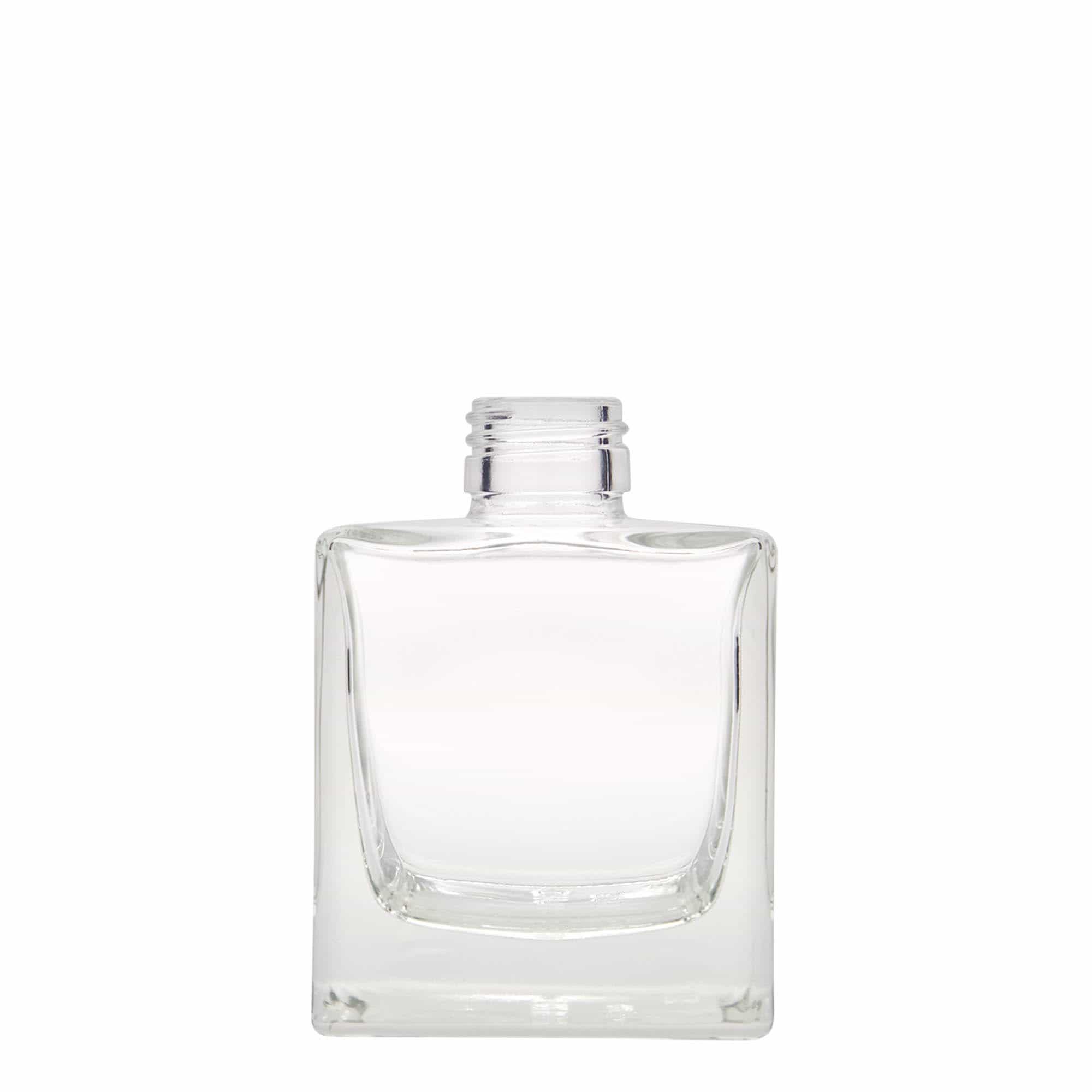 Bouteille en verre 200 ml 'Cube', carrée, bouchage: PP 28