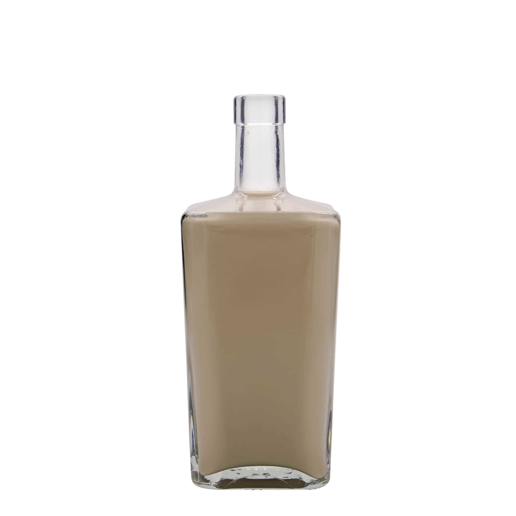 Bouteille en verre 700 ml 'Noël', carrée, bouchage: bouchon