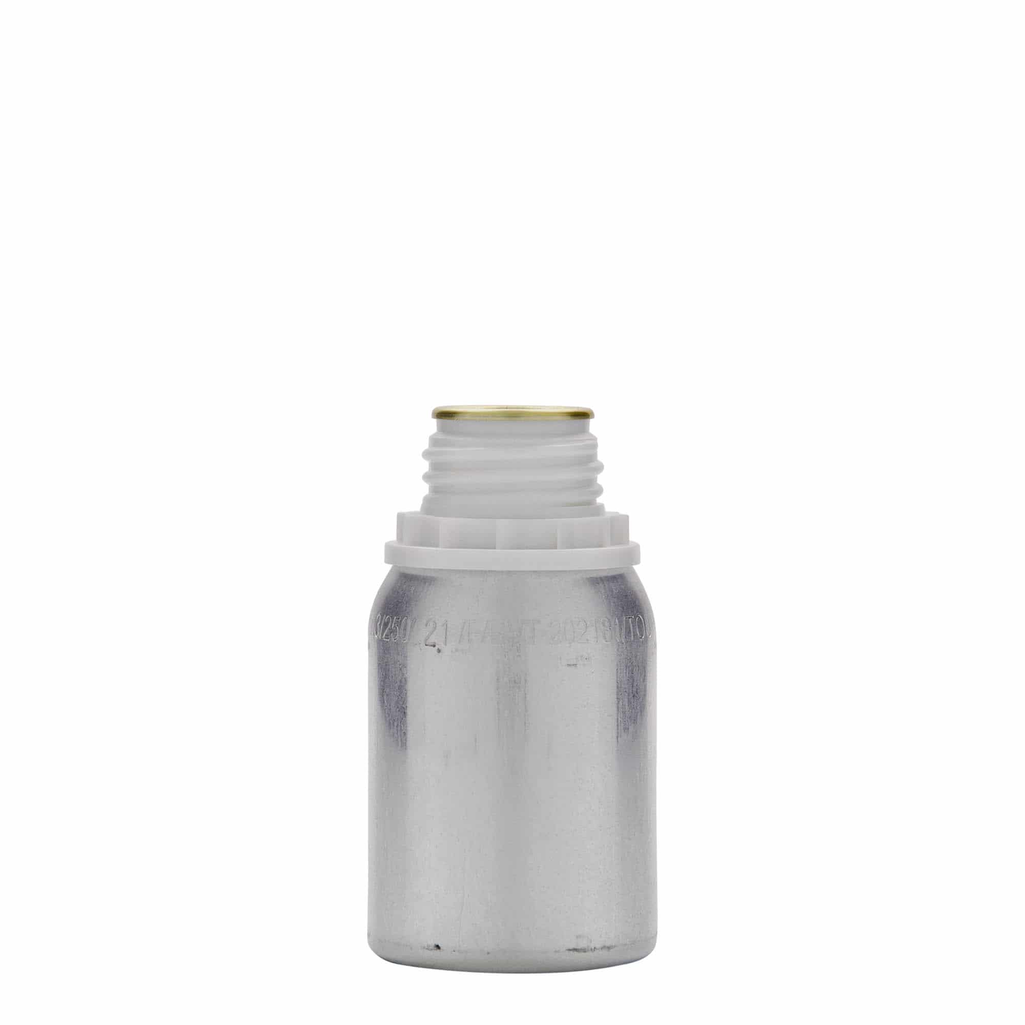 Bouteille en aluminium 125 ml, métal, argenté, bouchage: DIN 32