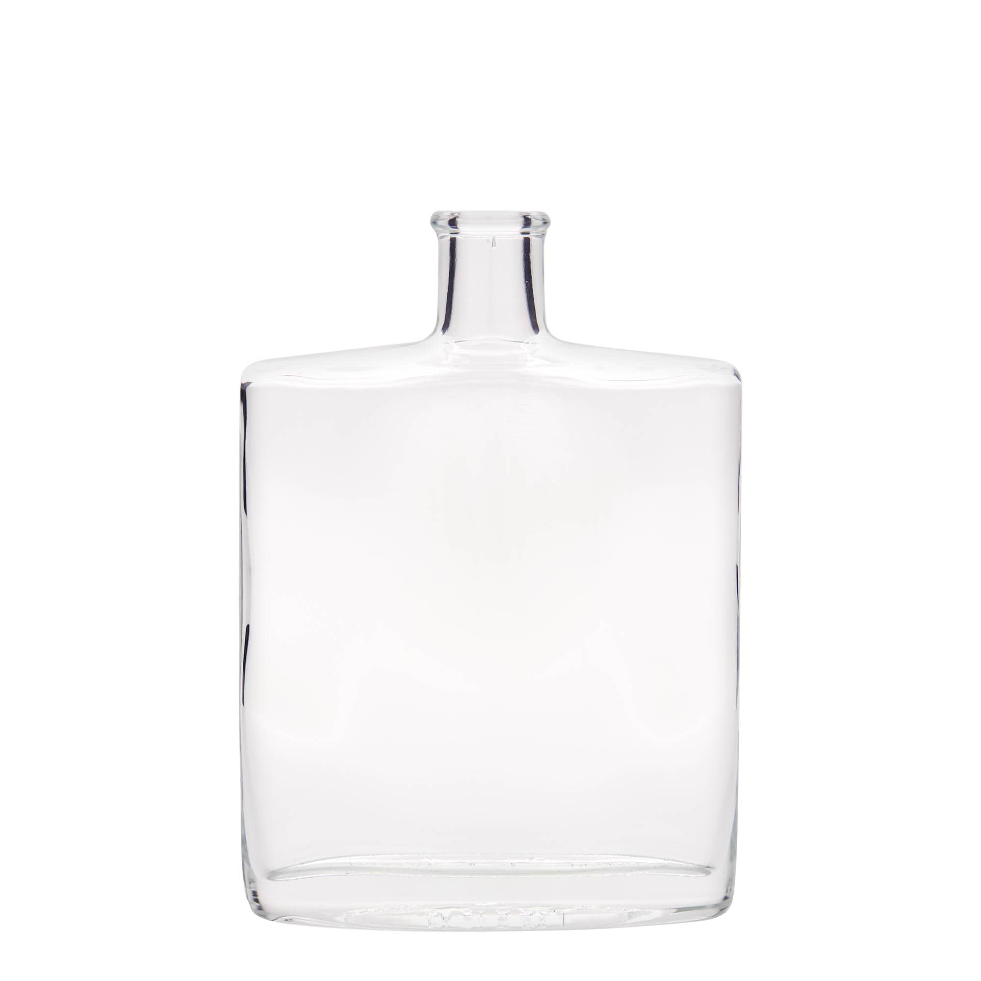 Bouteille en verre 500 ml 'Zorbas', ovale, bouchage: bouchon