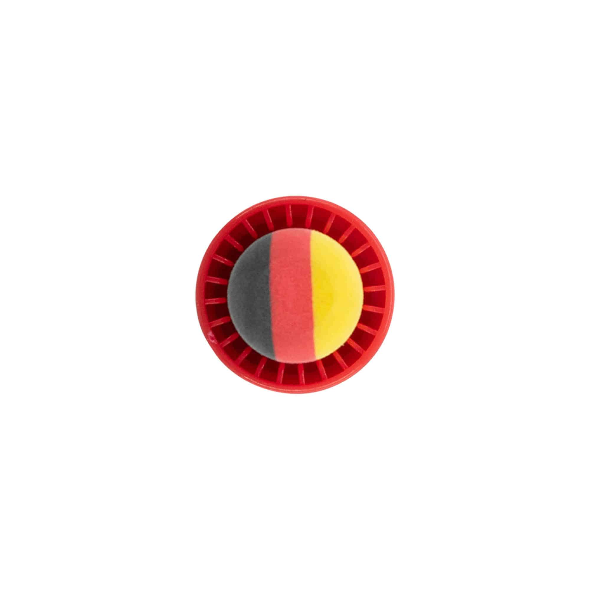 Bouchon à poignée 19 mm 'Allemagne', plastique, multicolore, pour bouchage: bouchon