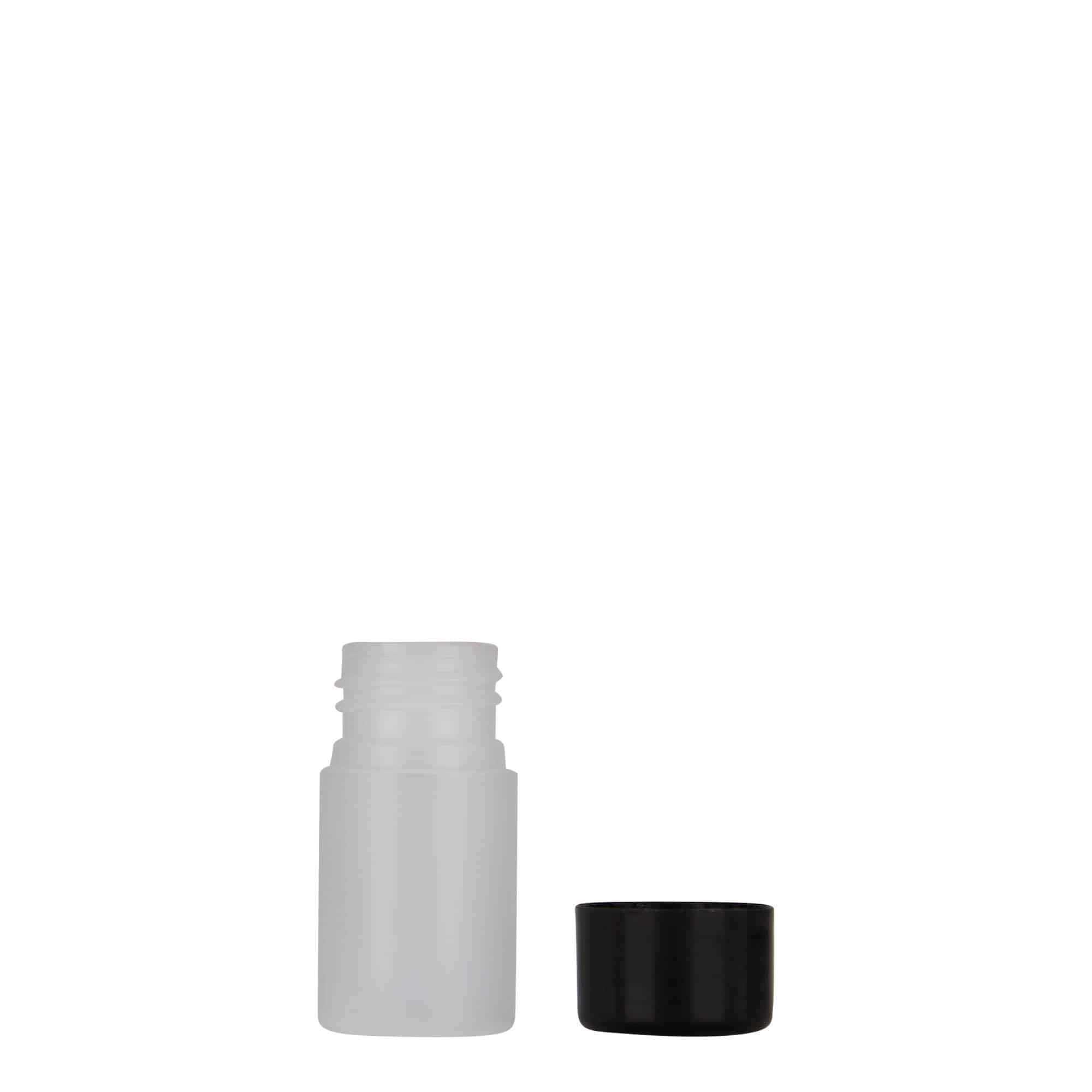 Bouteille en plastique 15 ml 'Tuffy', PEHD, nature, bouchage: GPI 24/410