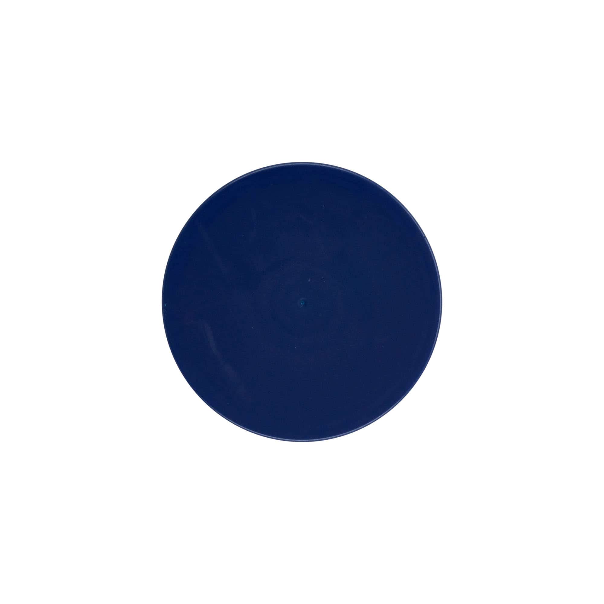Couvercle-cloche pour pot en céramique à col étroit, plastique PEHD, bleu