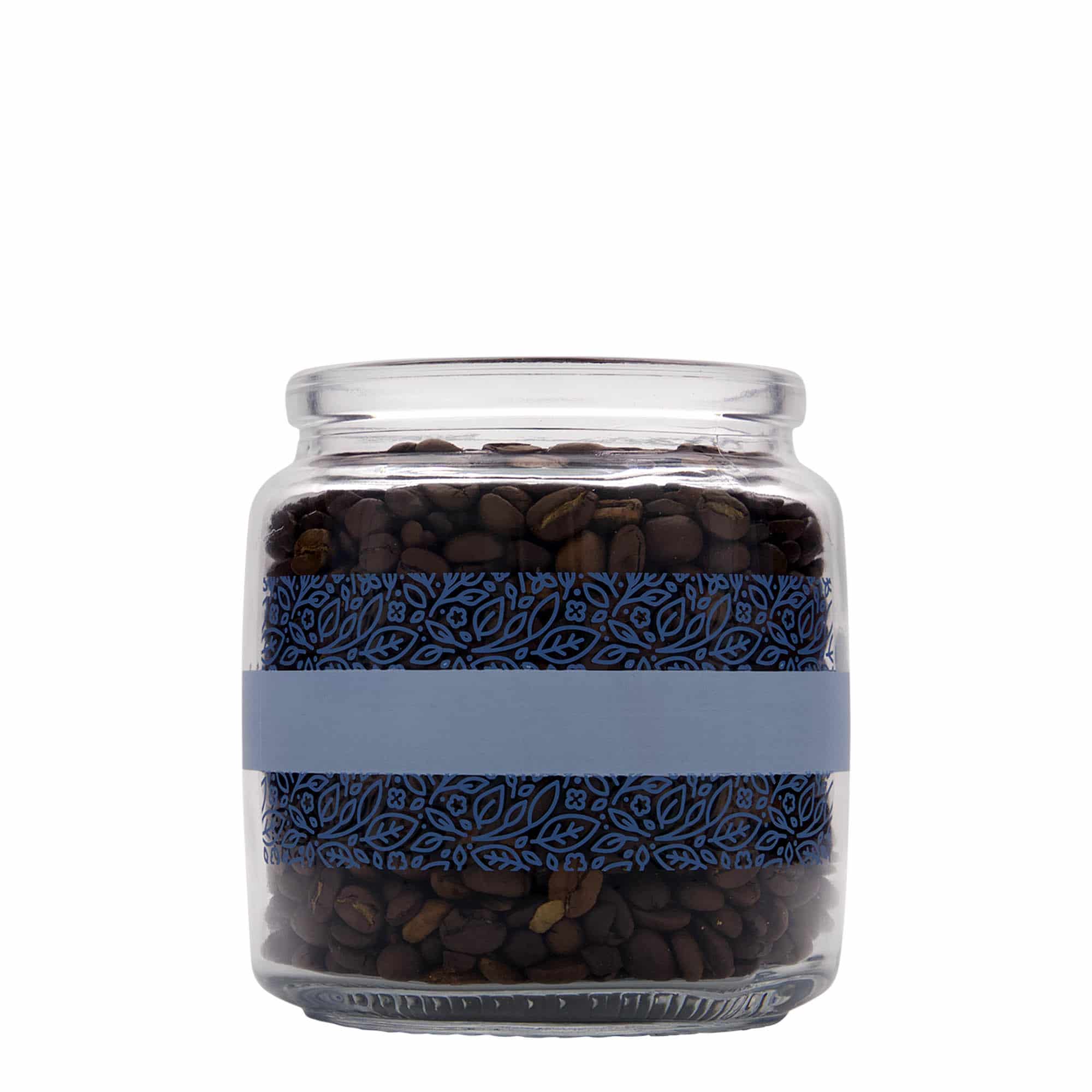 Pot rond 750 ml 'Giara', motif : naturalmente blu, bouchage: bouchon