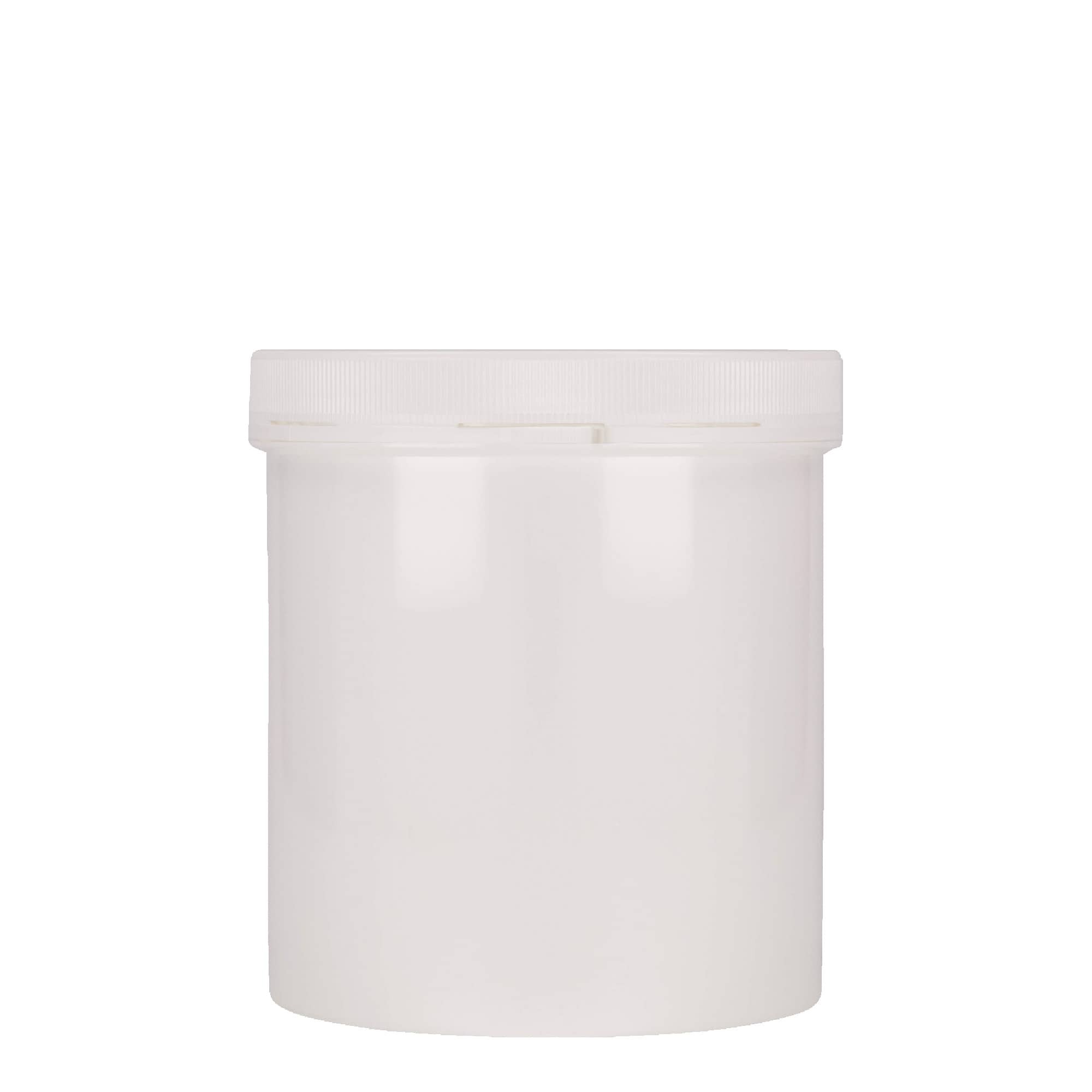 Boîte en plastique 1 000 ml 'Securilock', PP, blanche, bouchage: Bougage à vis