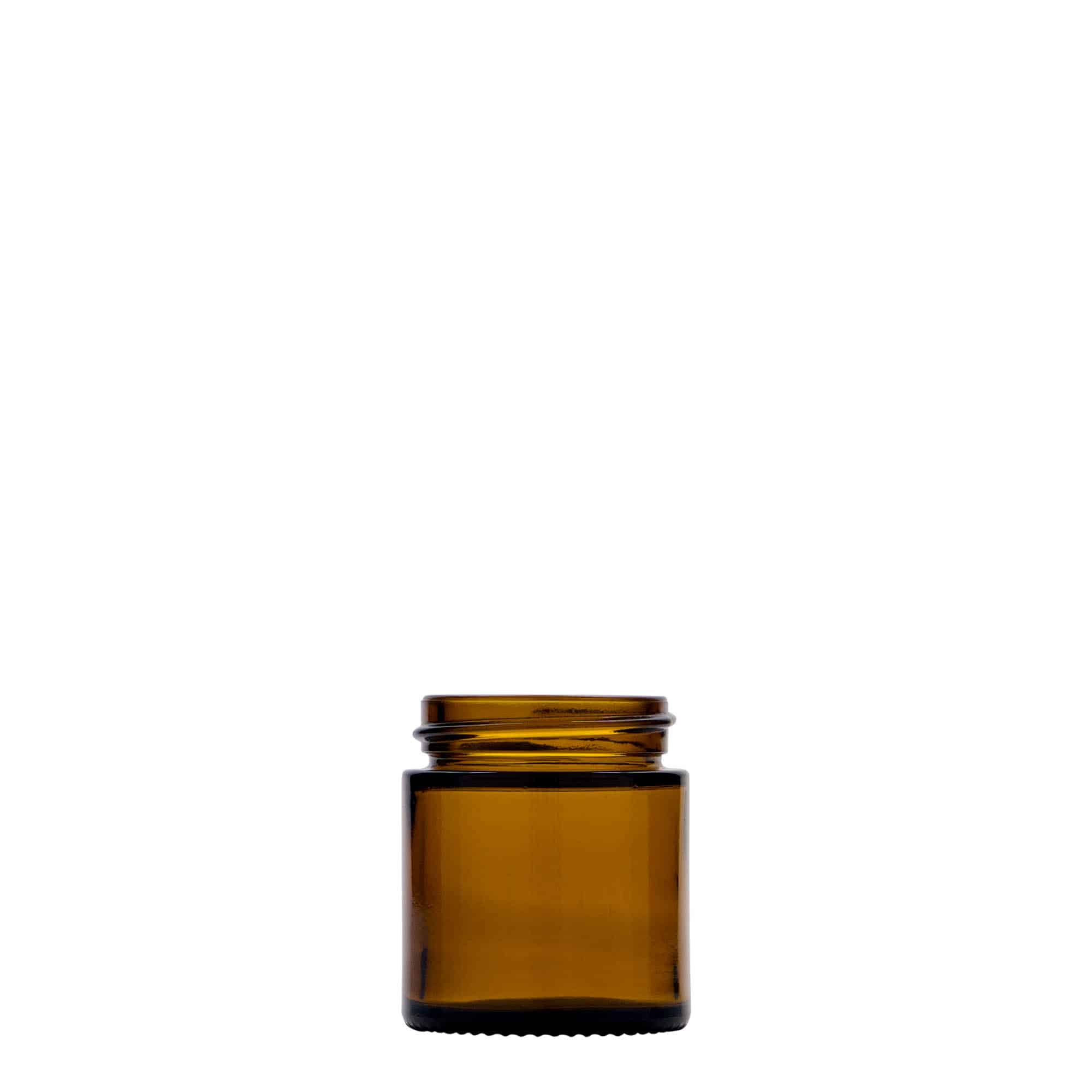 Pot 30 ml 'Brown Line', verre, brun, bouchage: Bougage à vis