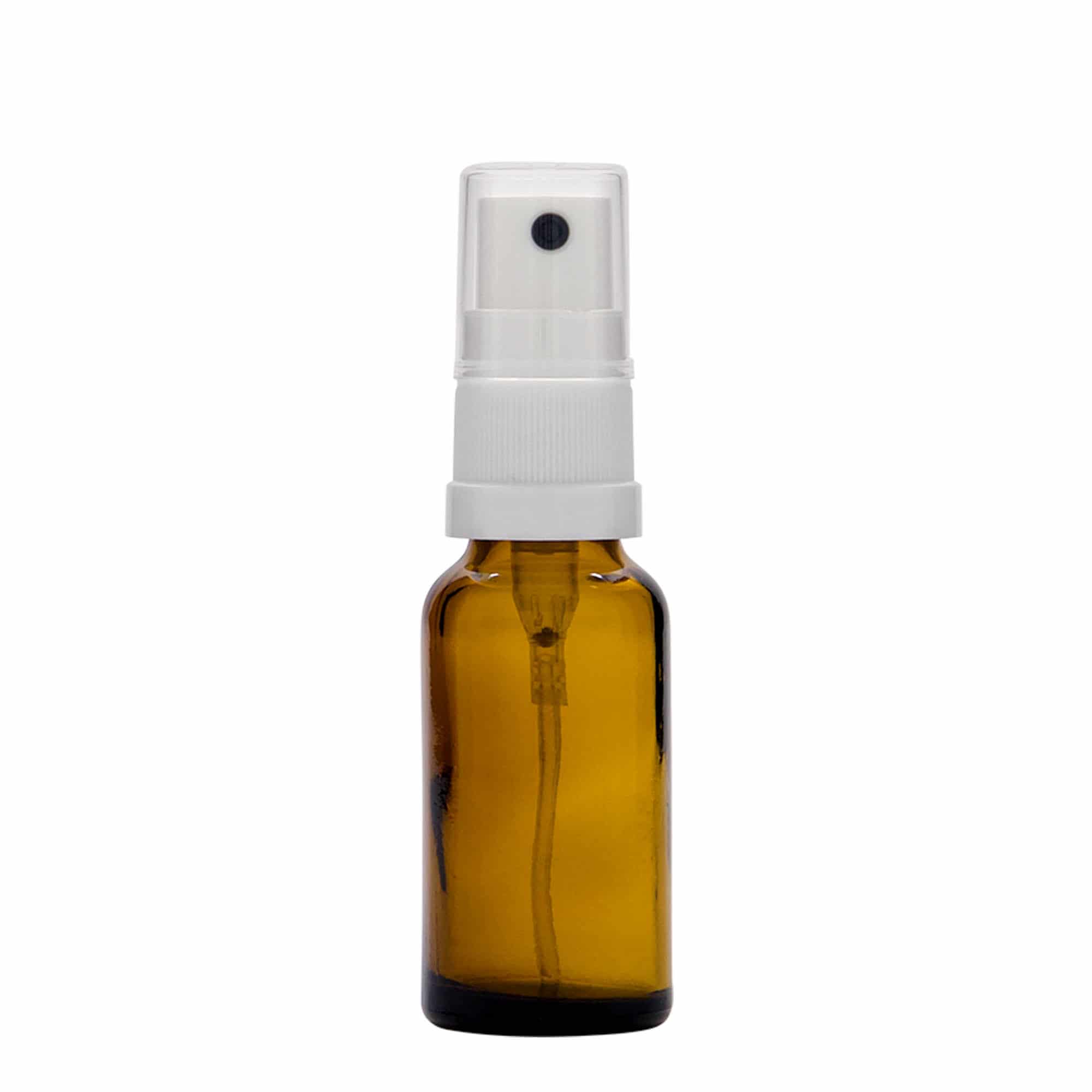 Flacon vaporisateur médical 20 ml, verre, marron, bouchage: DIN 18