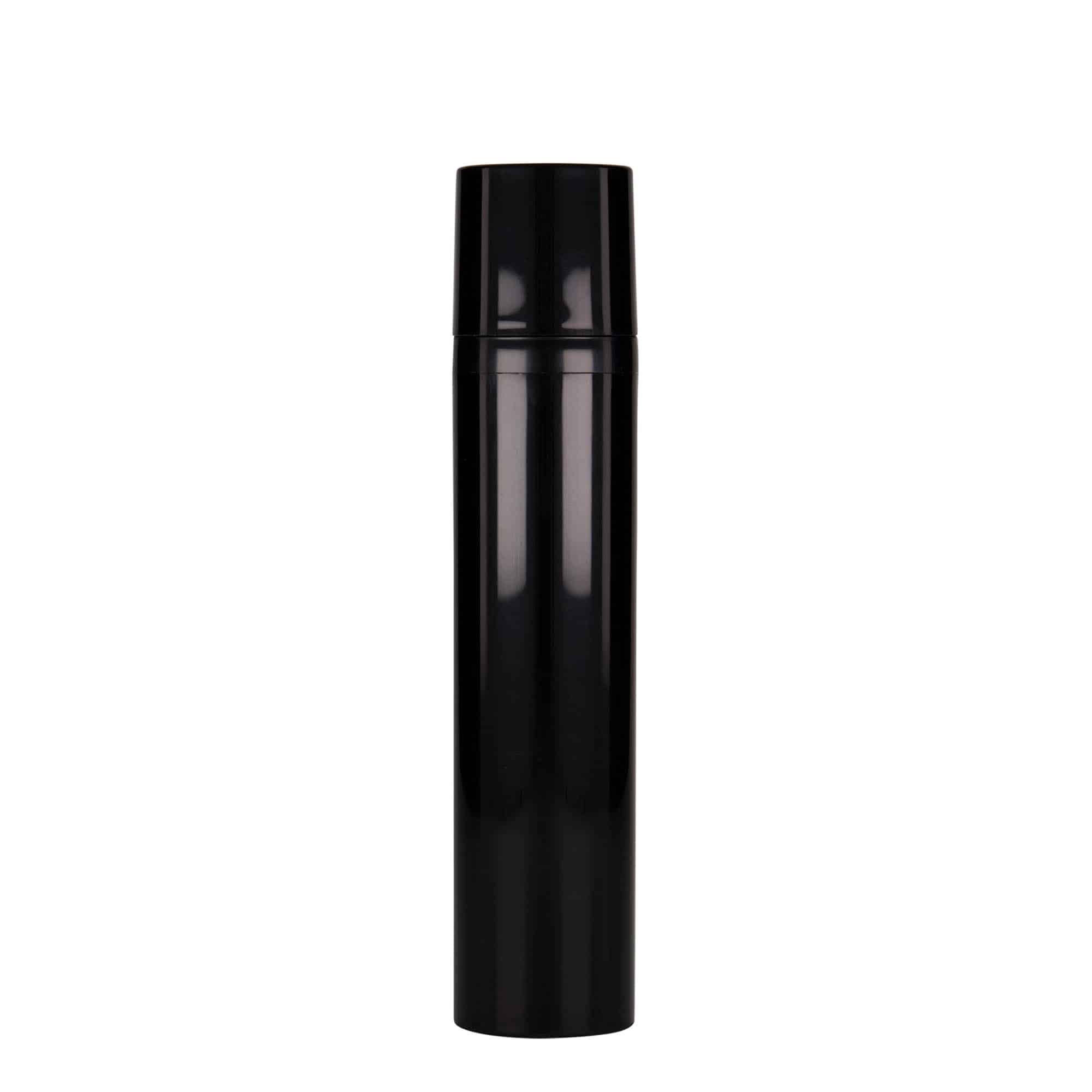 Flacon airless 100 ml 'Mezzo', plastique PP, noir