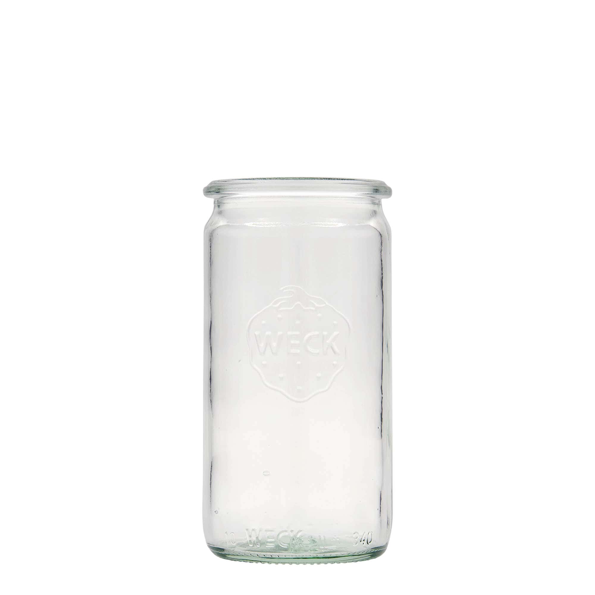 Bocal WECK cylindrique 340 ml, bouchage: bords arrondis