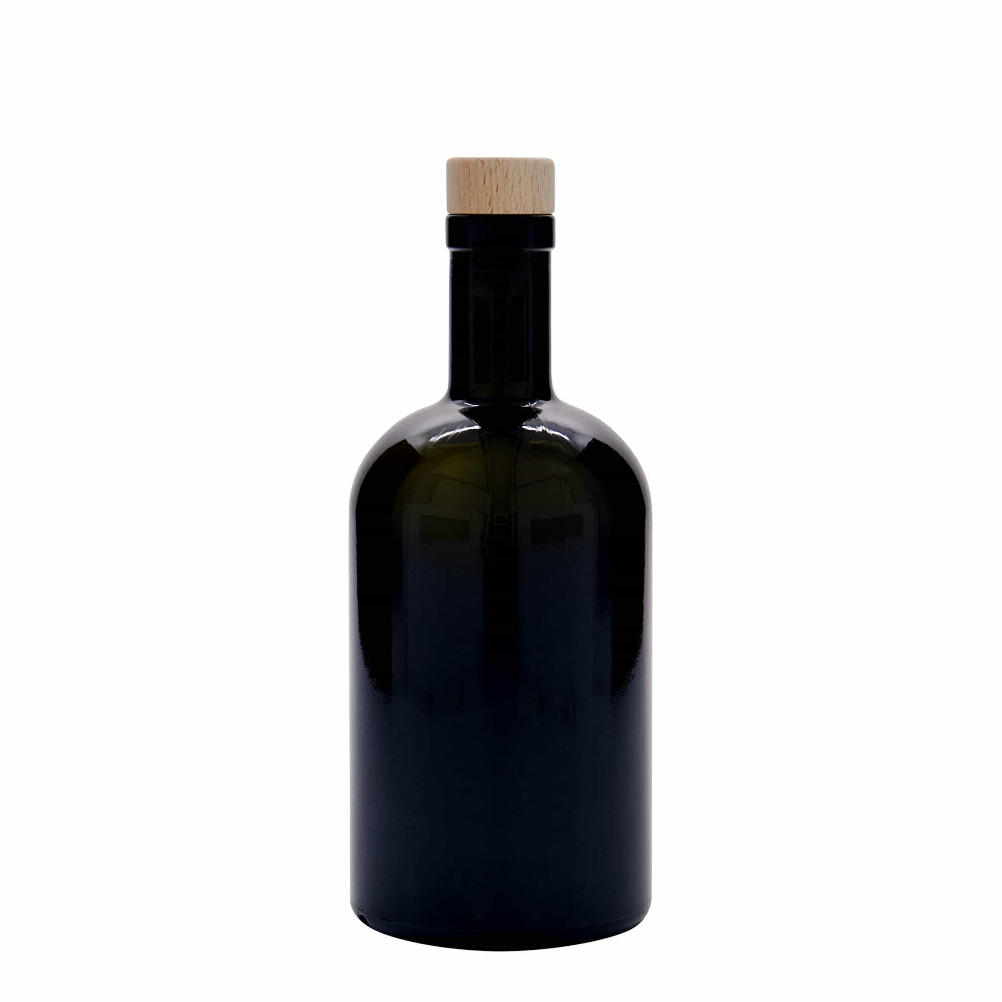 Bouteille en verre 500 ml 'Farmacia', vert antique, bouchage: bouchon