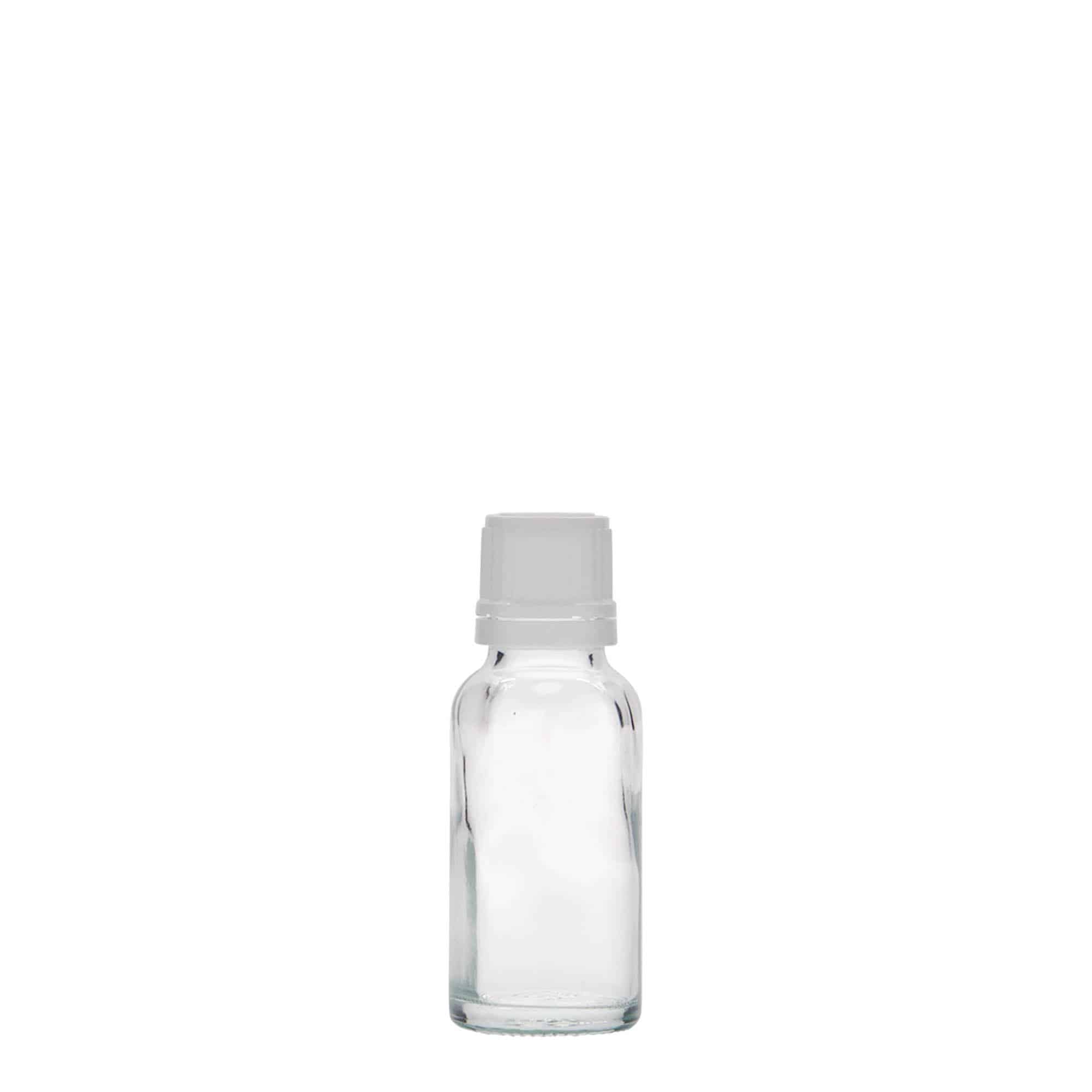 Flacon pharmaceutique 20 ml, verre, bouchage: DIN 18