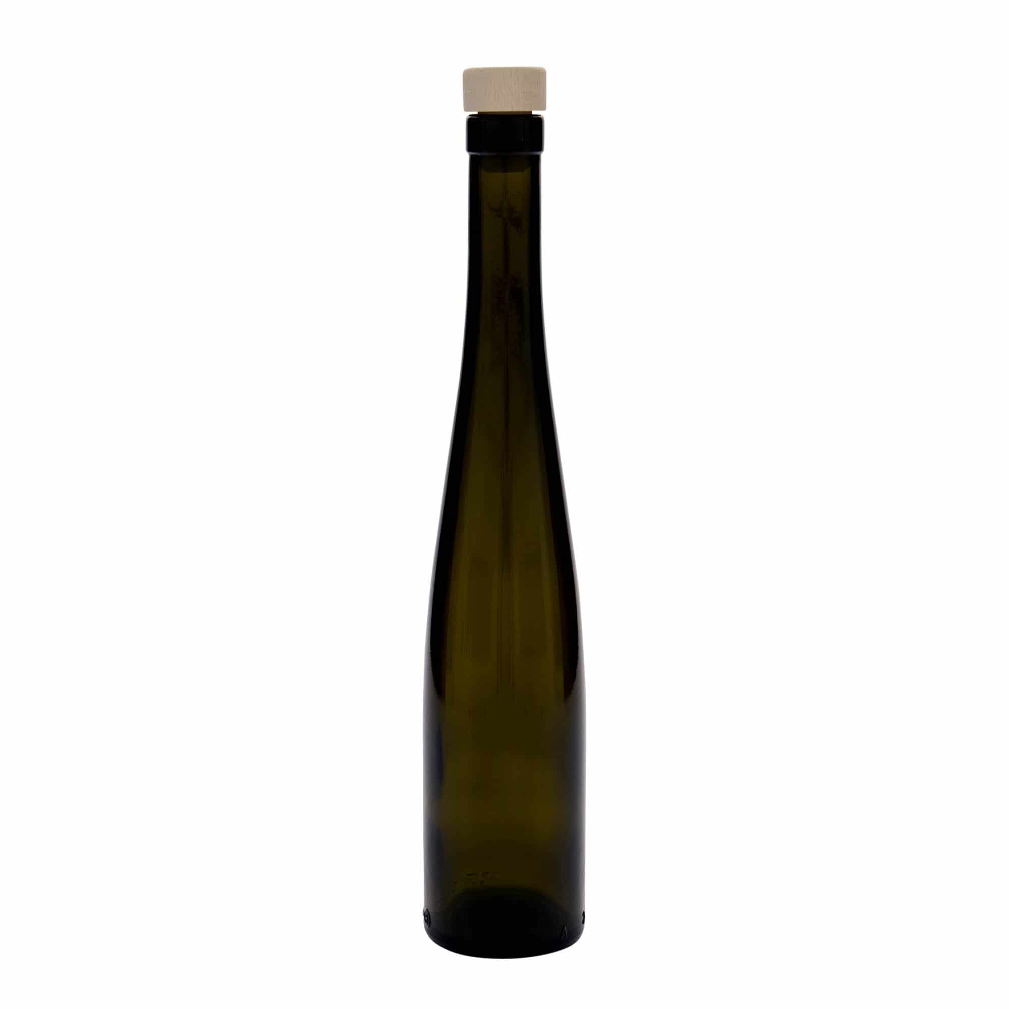 Bouteille en verre 375 ml 'Bouteille de vin', vert antique, bouchage: bouchon