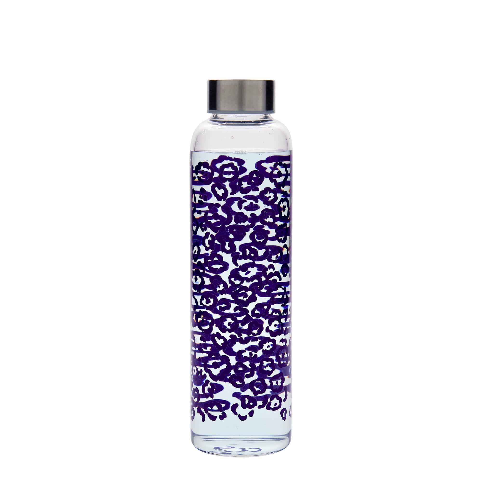 Gourde 500 ml 'Perseus', motif : fleurs lilas, bouchage: Bougage à vis