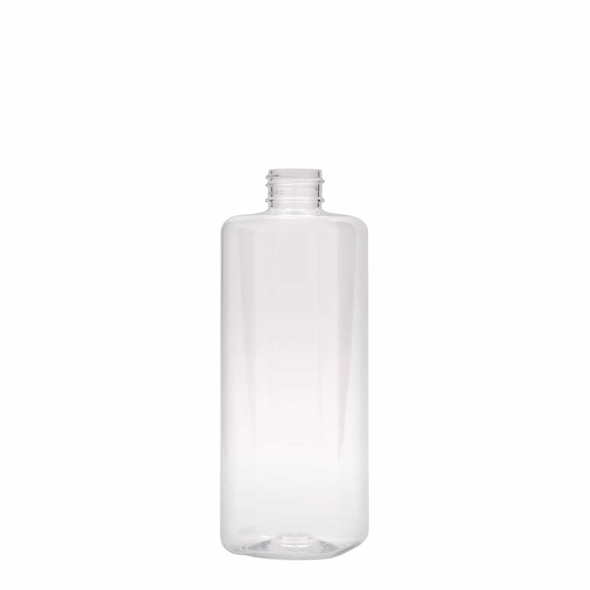 Bouteille en PET 300 ml 'Karl', carrée, plastique, bouchage: GPI 24/410