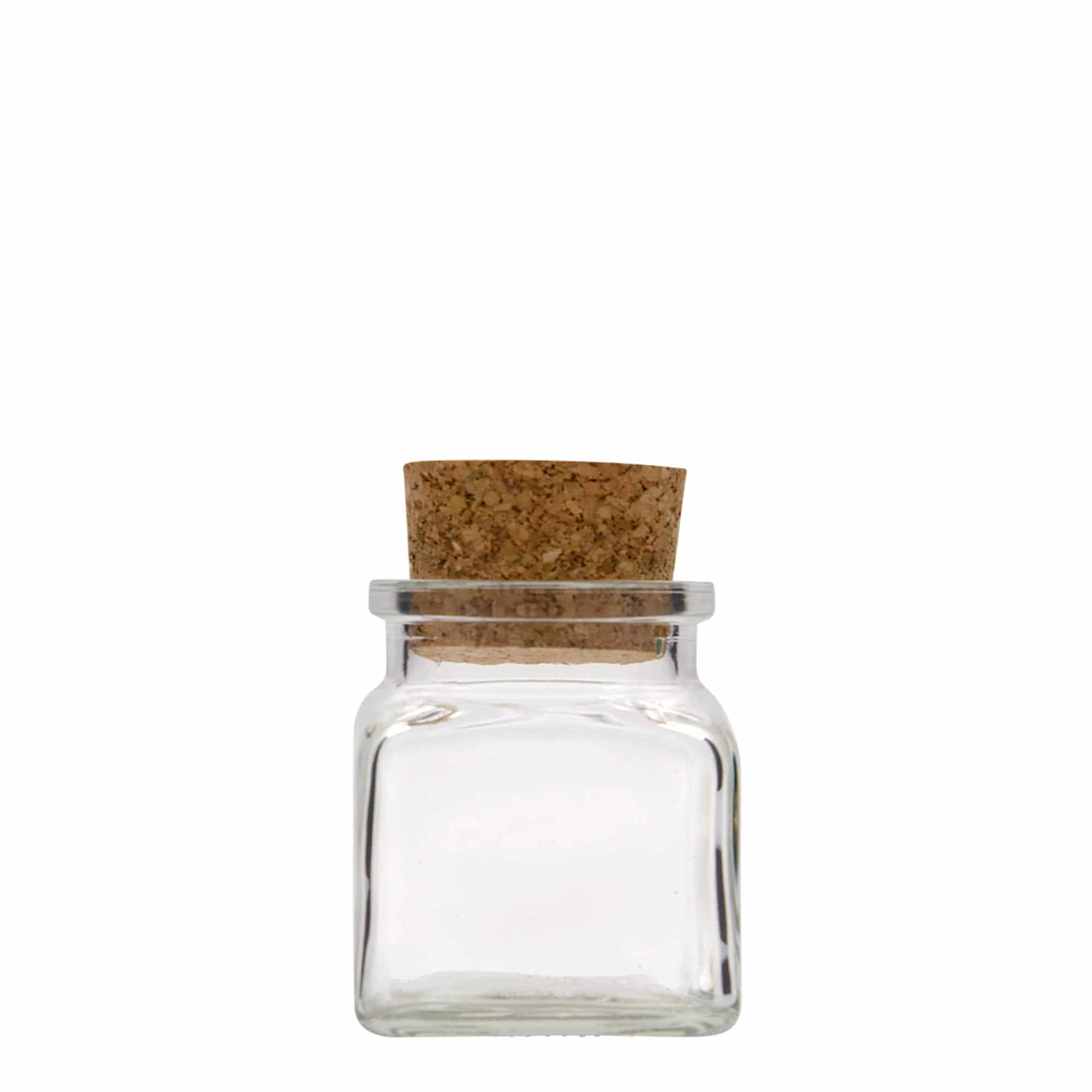 Petit pot carré 120 ml, carré, bouchage: bouchon