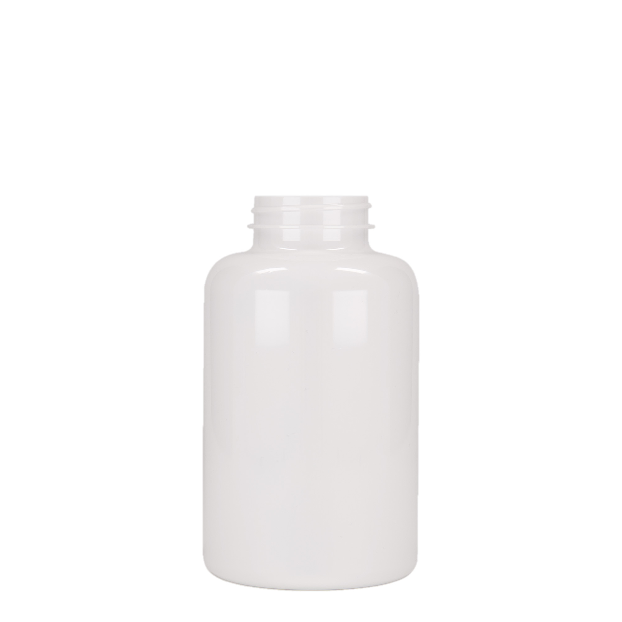 Packer en PET 500 ml, plastique, blanc, bouchage: GPI 45/400