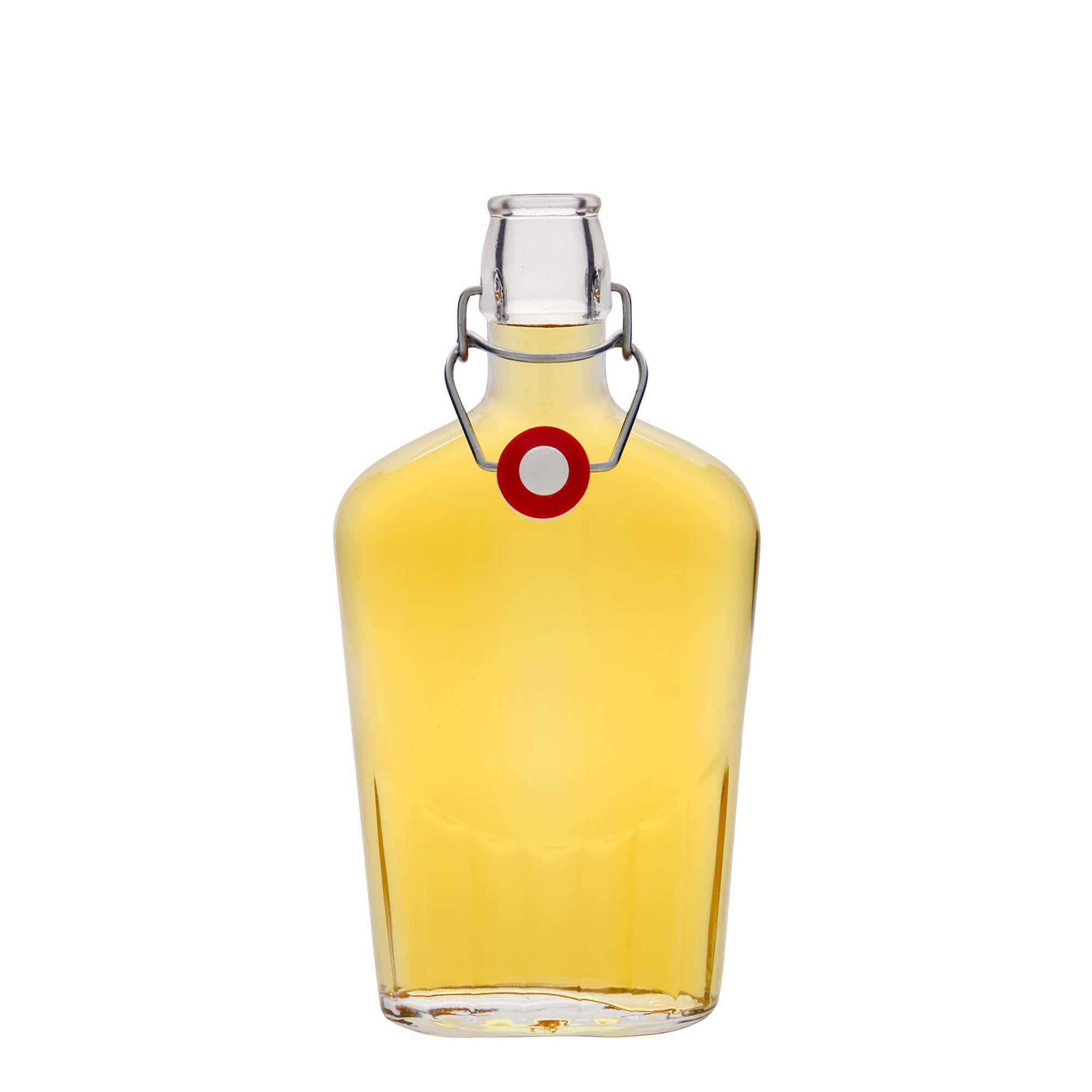 Bouteille en verre 500 ml 'Fiaschetta', ovale, bouchage: bouchon mécanique