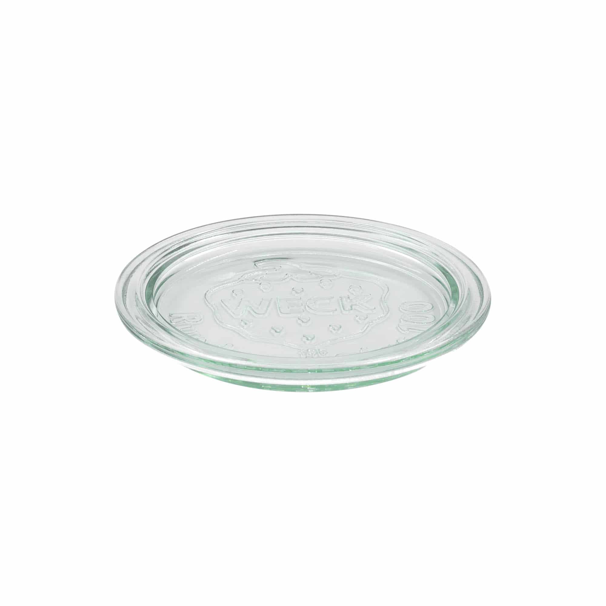 Couvercle en verre WECK aux bords arrondis, pour bouchage: RR100