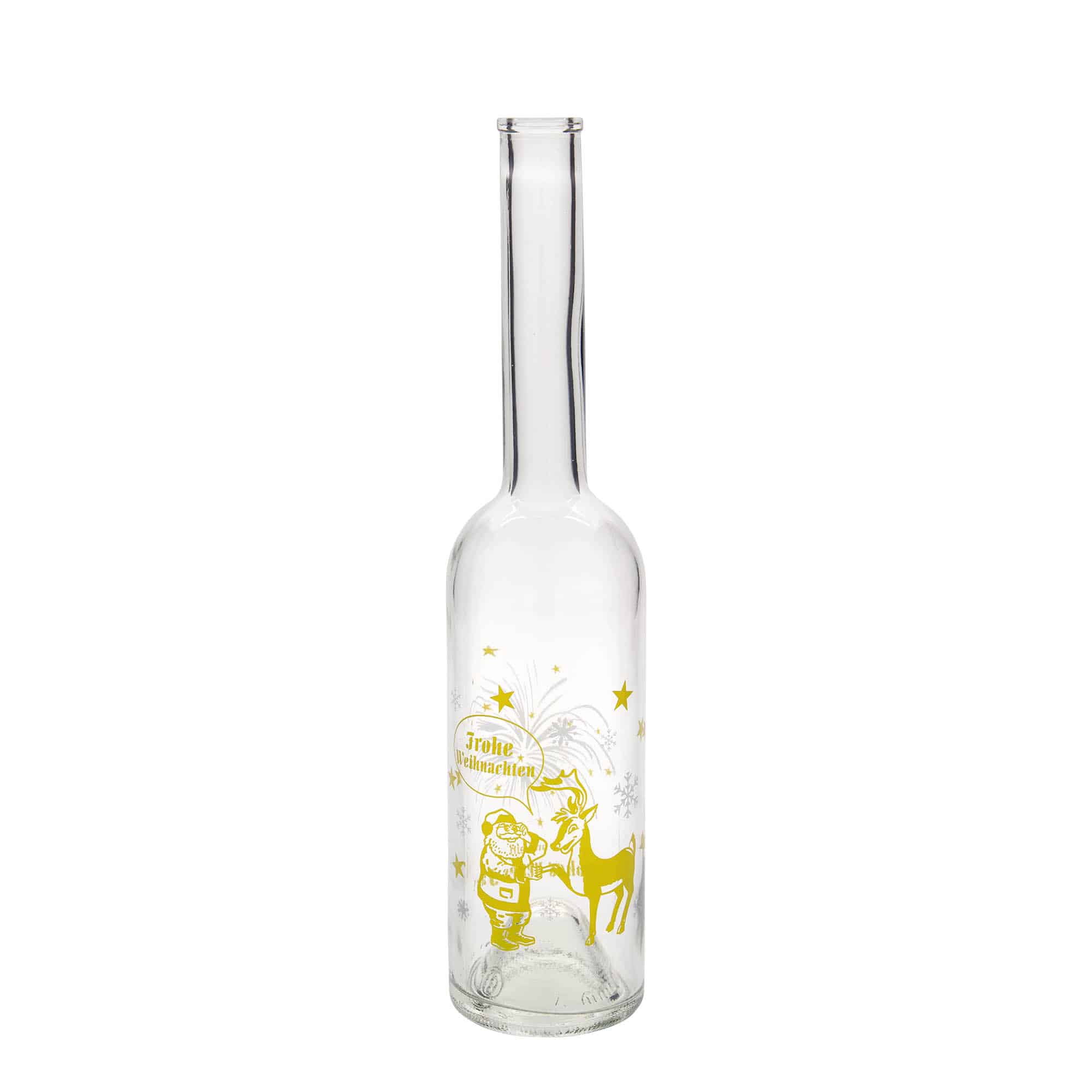 Bouteille en verre 500 ml 'Opera', motif : feu d’artifice, bouchage: bouchon