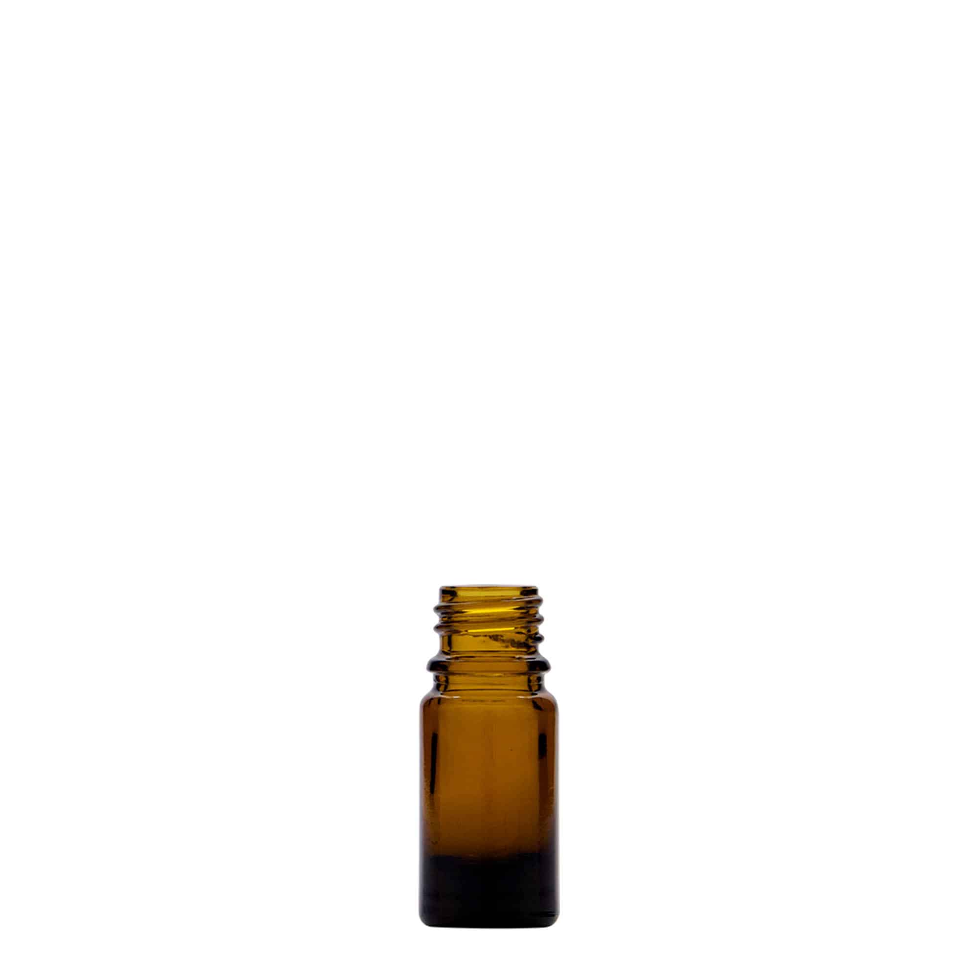 Flacon pharmaceutique 5 ml, verre, brun, bouchage: DIN 18