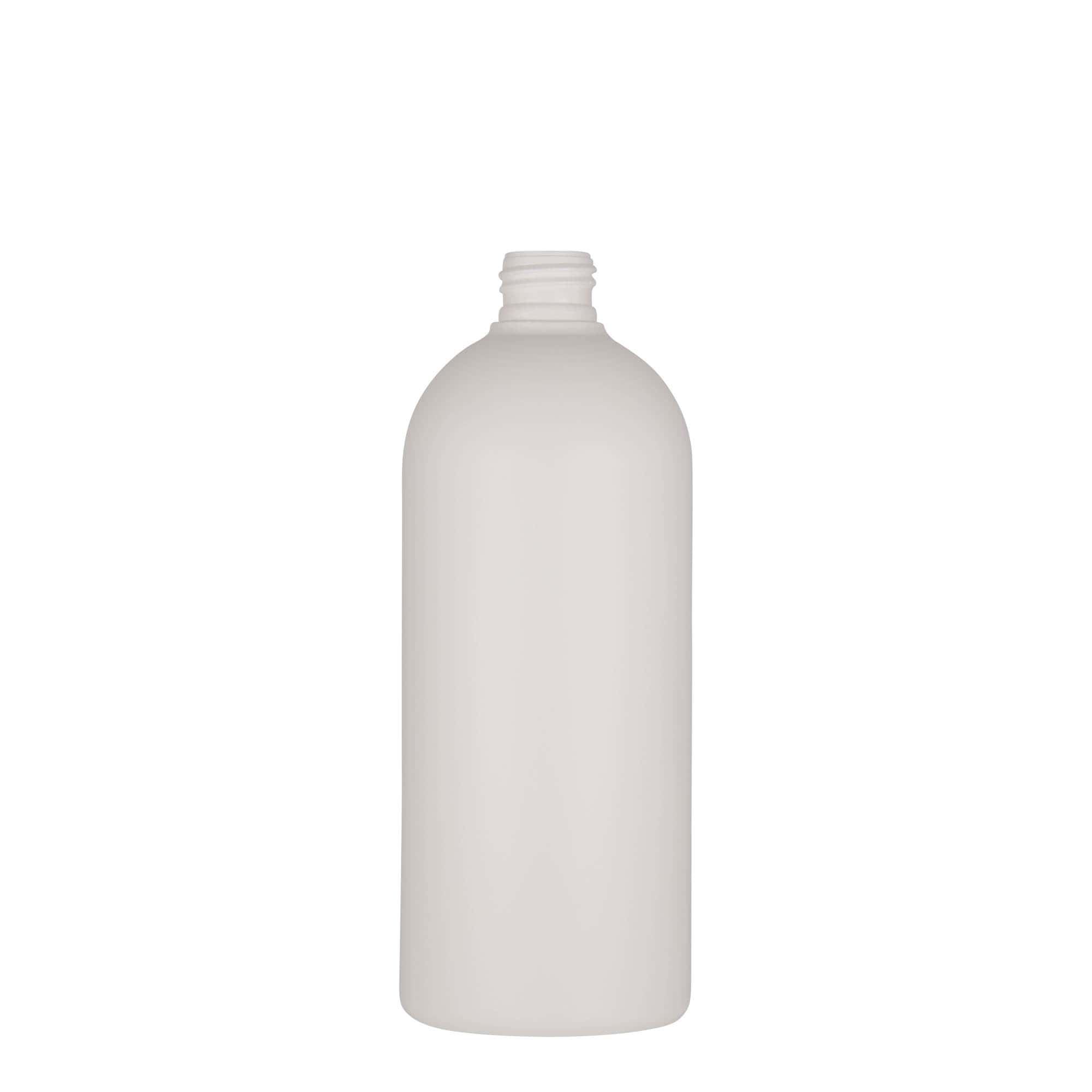 Bouteille en plastique 500 ml 'Tuffy', PEHD, blanche, bouchage: GPI 24/410