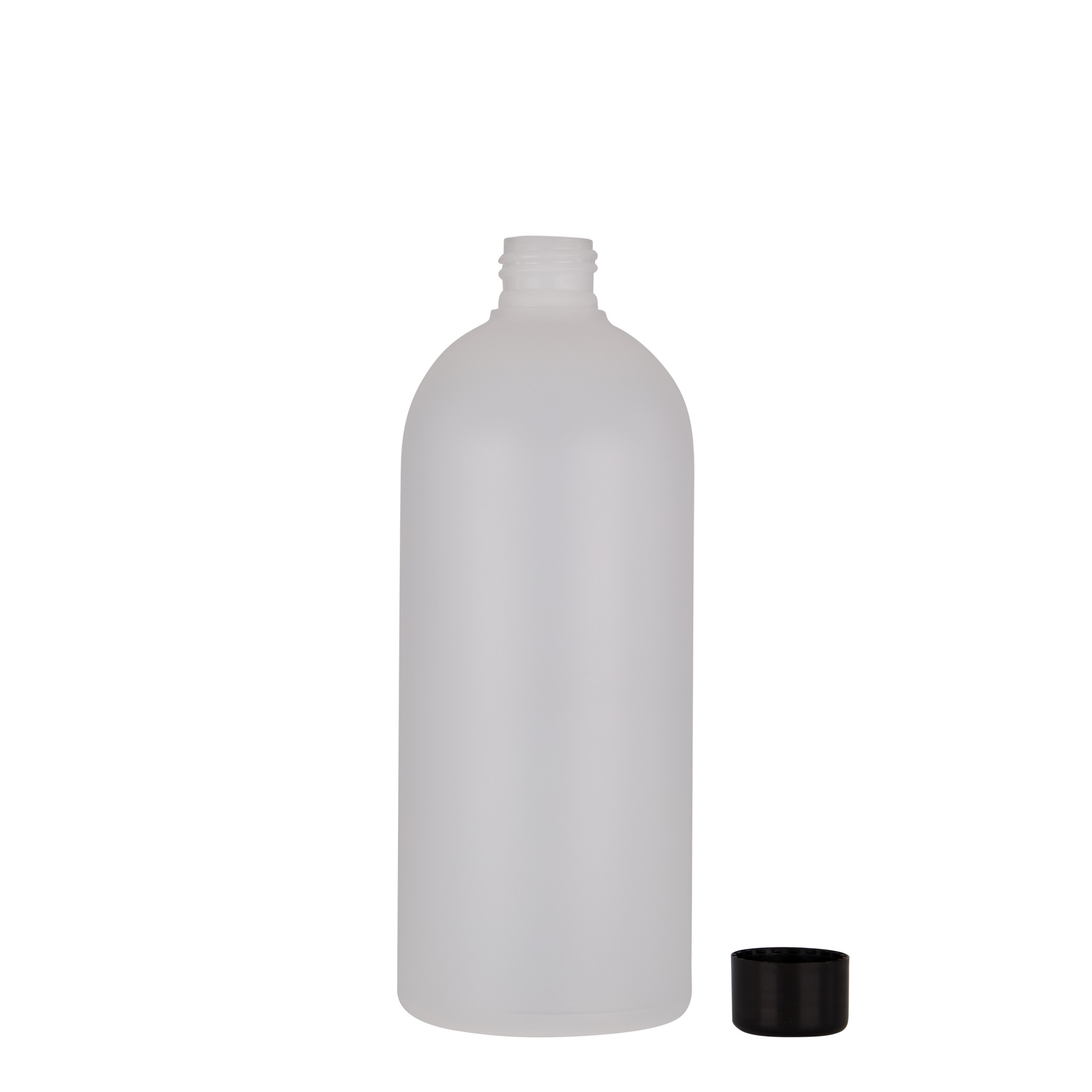 Bouteille en plastique 500 ml 'Tuffy', PEHD, nature, bouchage: GPI 24/410