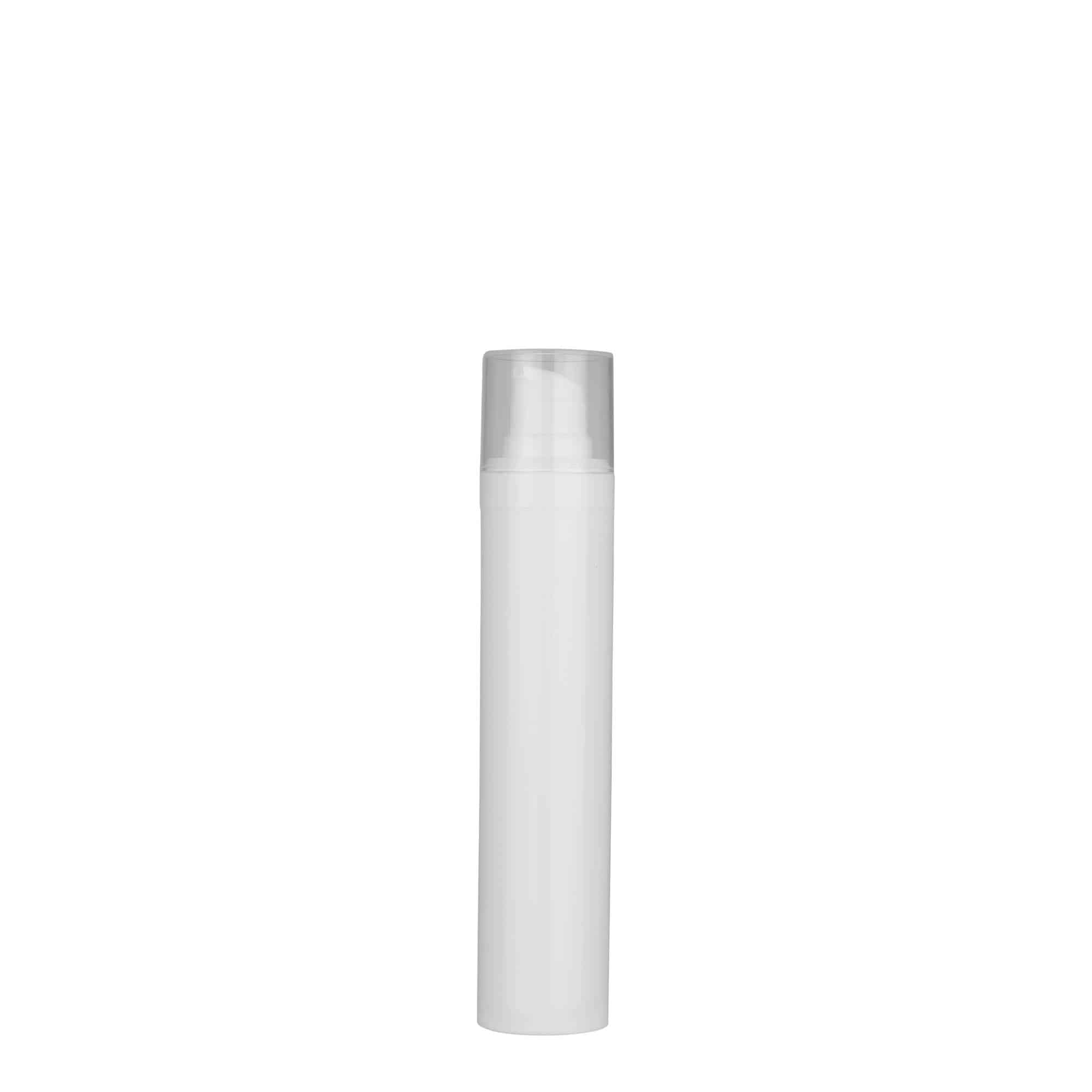 Flacon airless 50 ml 'Micro', plastique PP, blanc