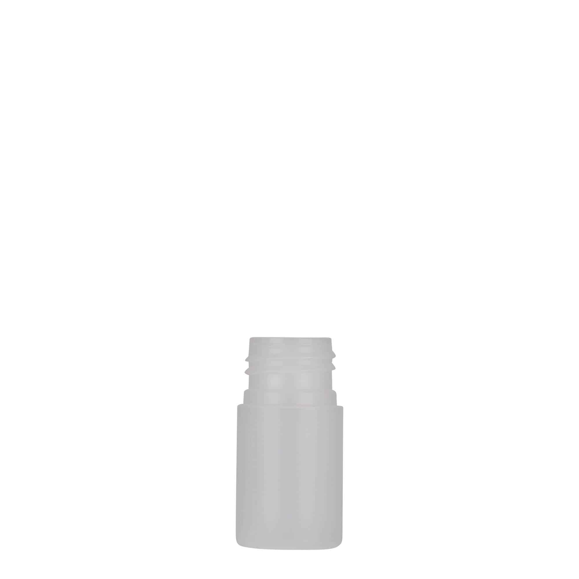 Bouteille en plastique 15 ml 'Tuffy', PEHD, nature, bouchage: GPI 24/410